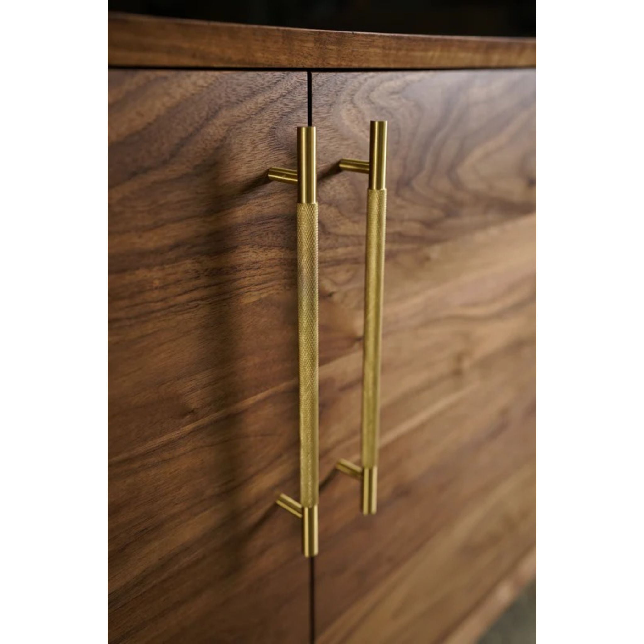 Hernandez Console CN60 Doors Handle Closeup View by Tomfoolery Wood Co