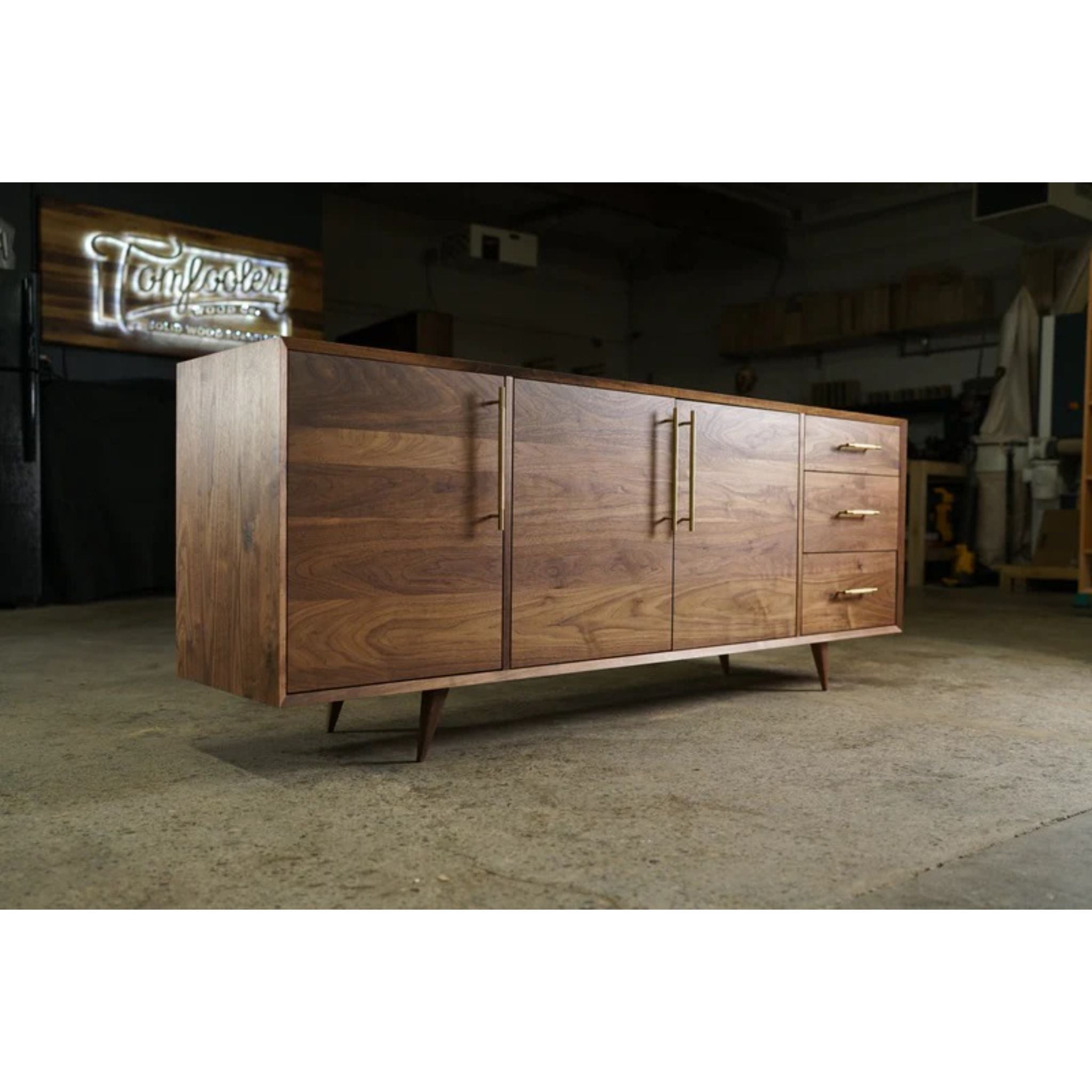 Hernandez Console CN60 Full View by Tomfoolery Wood Co