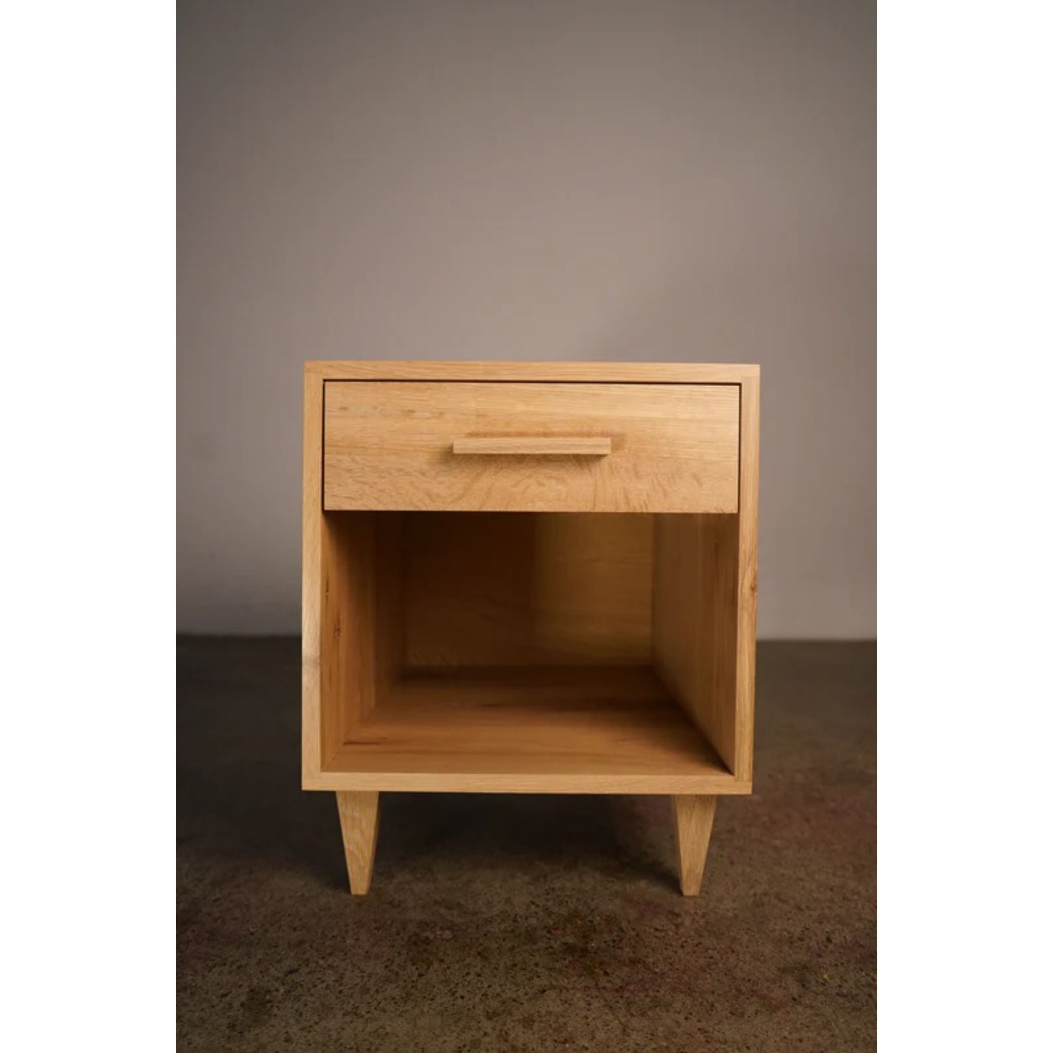 Howe Nightstand / End Table ET04 Front View by Tomfoolery Wood Co