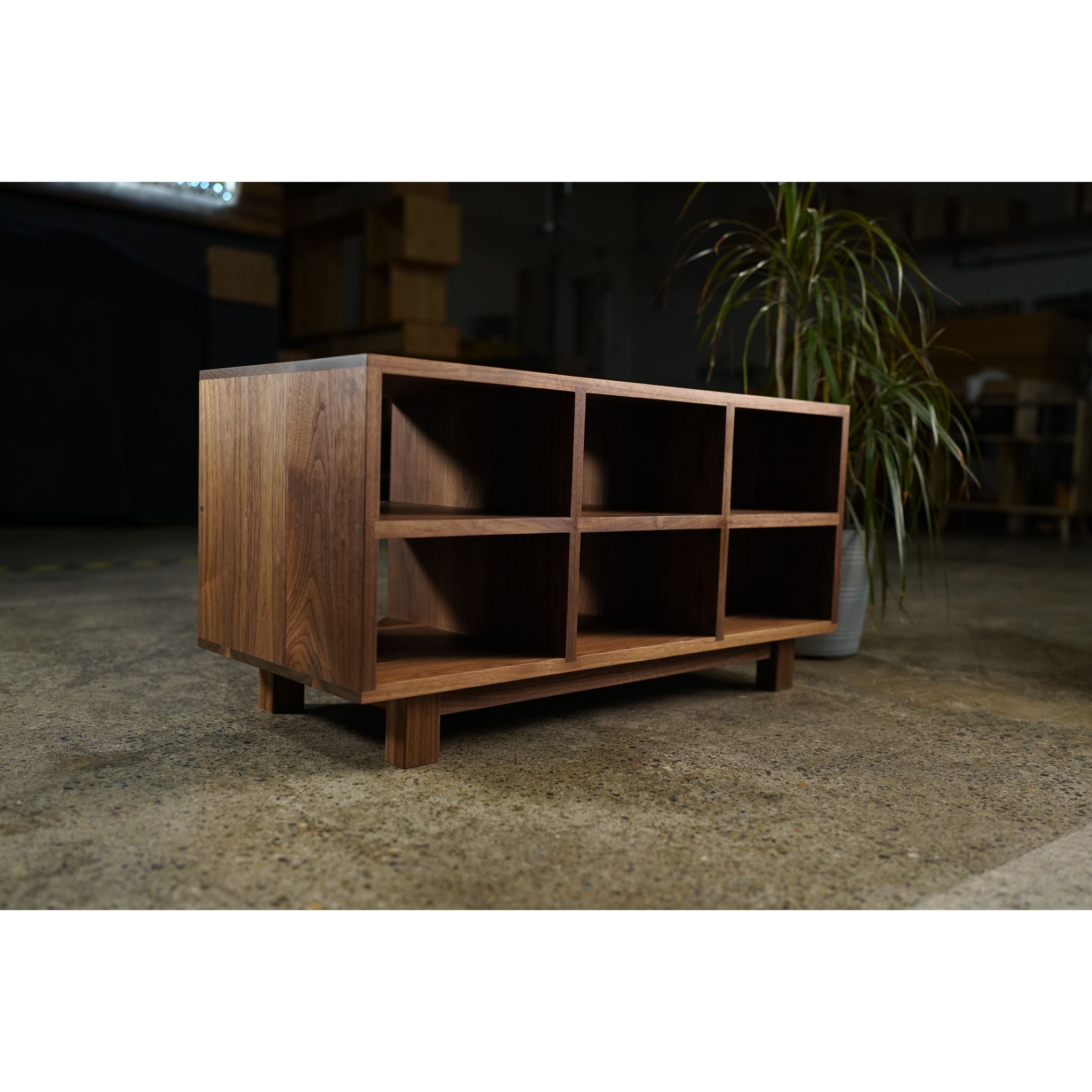 Joaquin Storage Bench 36 W BN03 Front View by Tomfoolery Wood Co