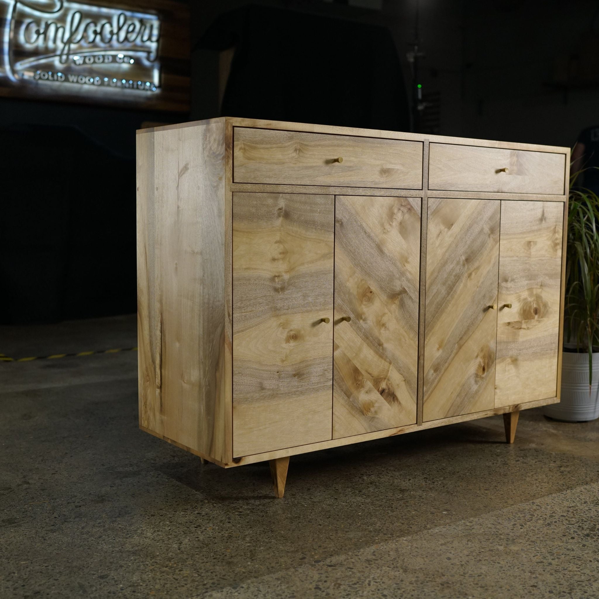 Jocson Buffet 48W CN05 Front Full view 1 by Tomfoolery Wood Co.