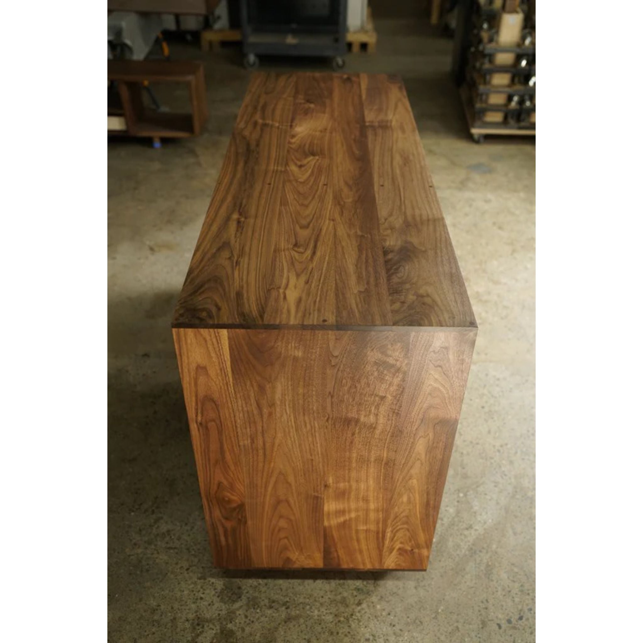 Kavanaugh Wine Bar 3 Drawers Vertical Slats BR02 Top Left Corner View by Tomfoolery Wood Co