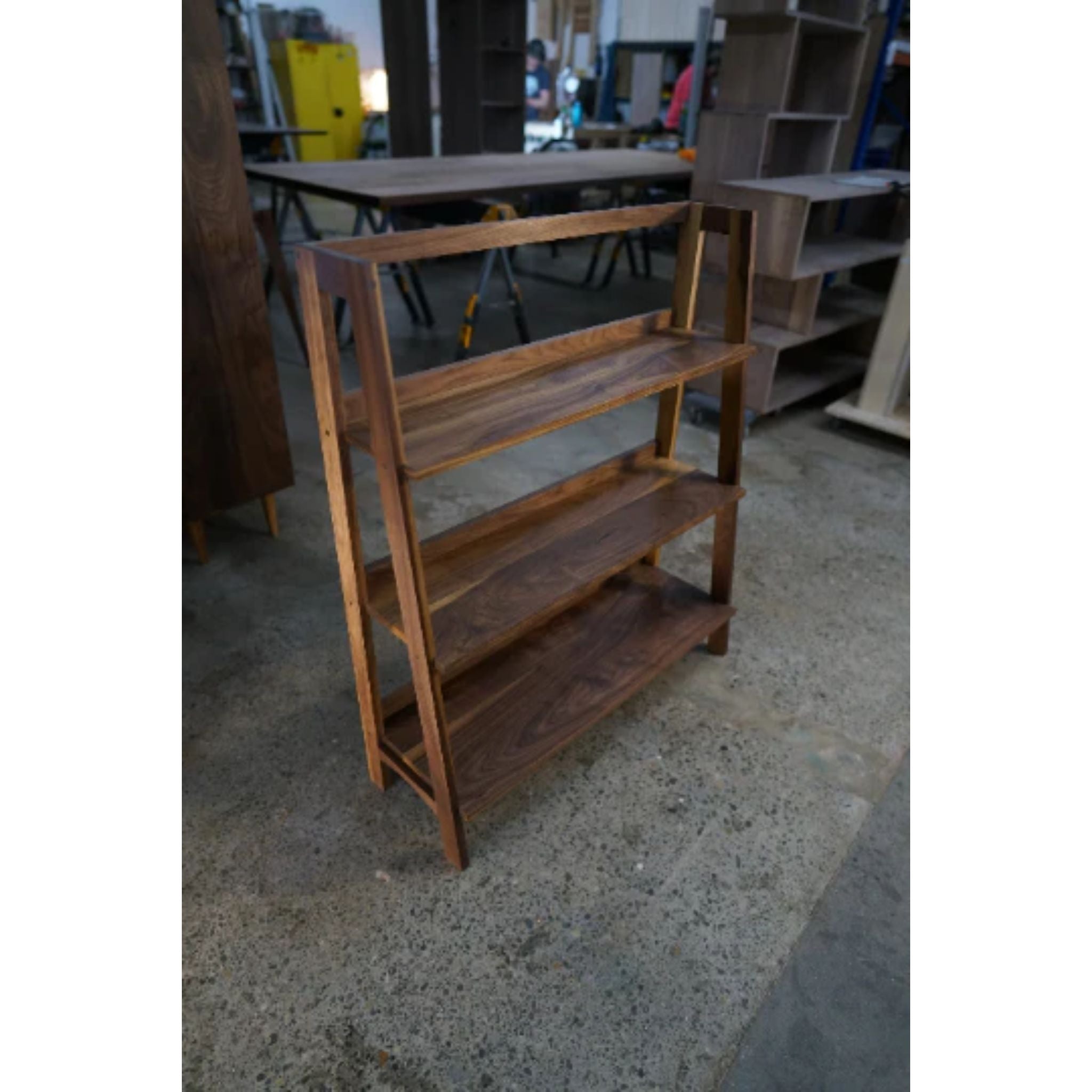Komiss Mini Modern Slant Bookcase BC11 Side View 2 by Tomfoolery Wood Co
