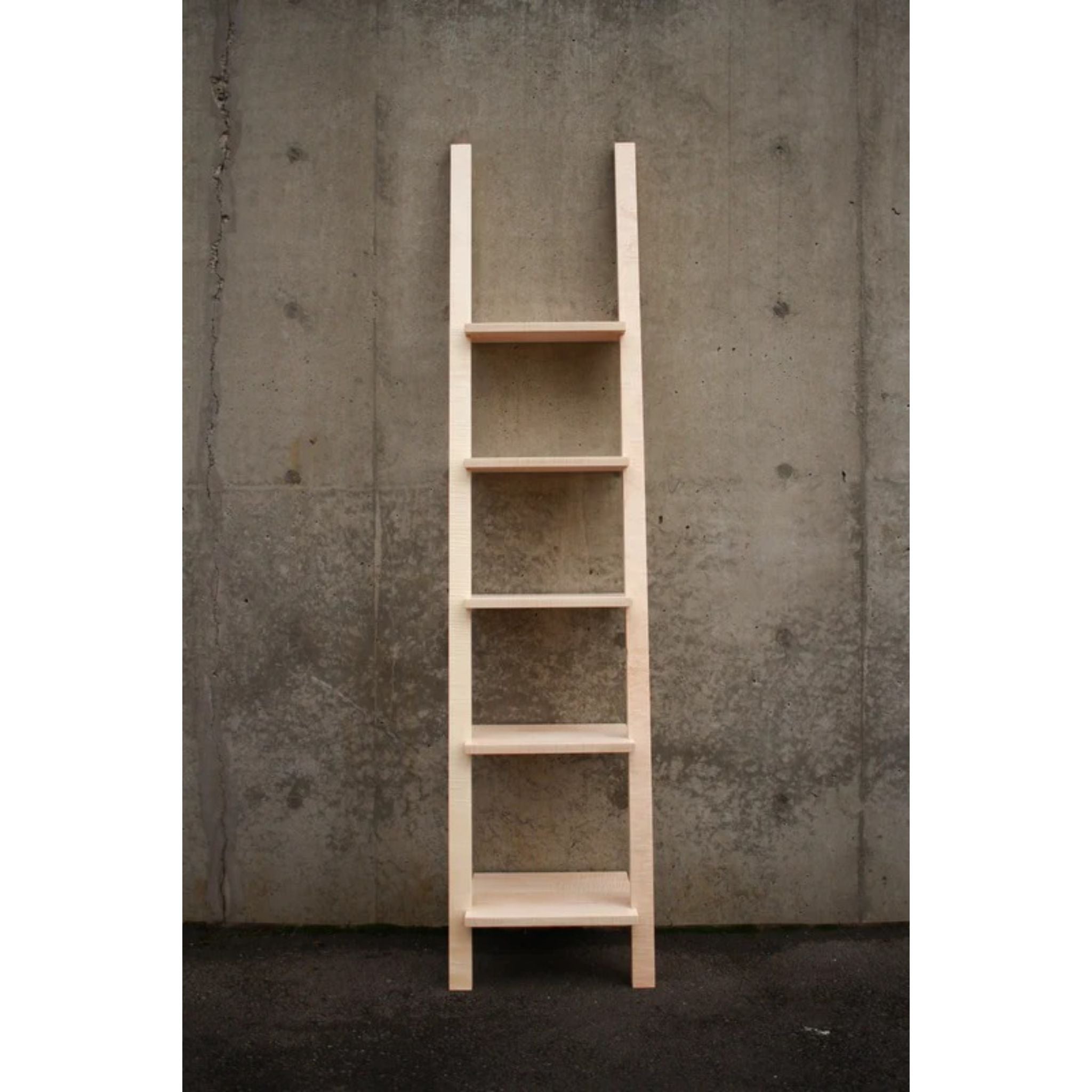 Ladder Shelf BC13 Front View by Tomfoolery Wood Co