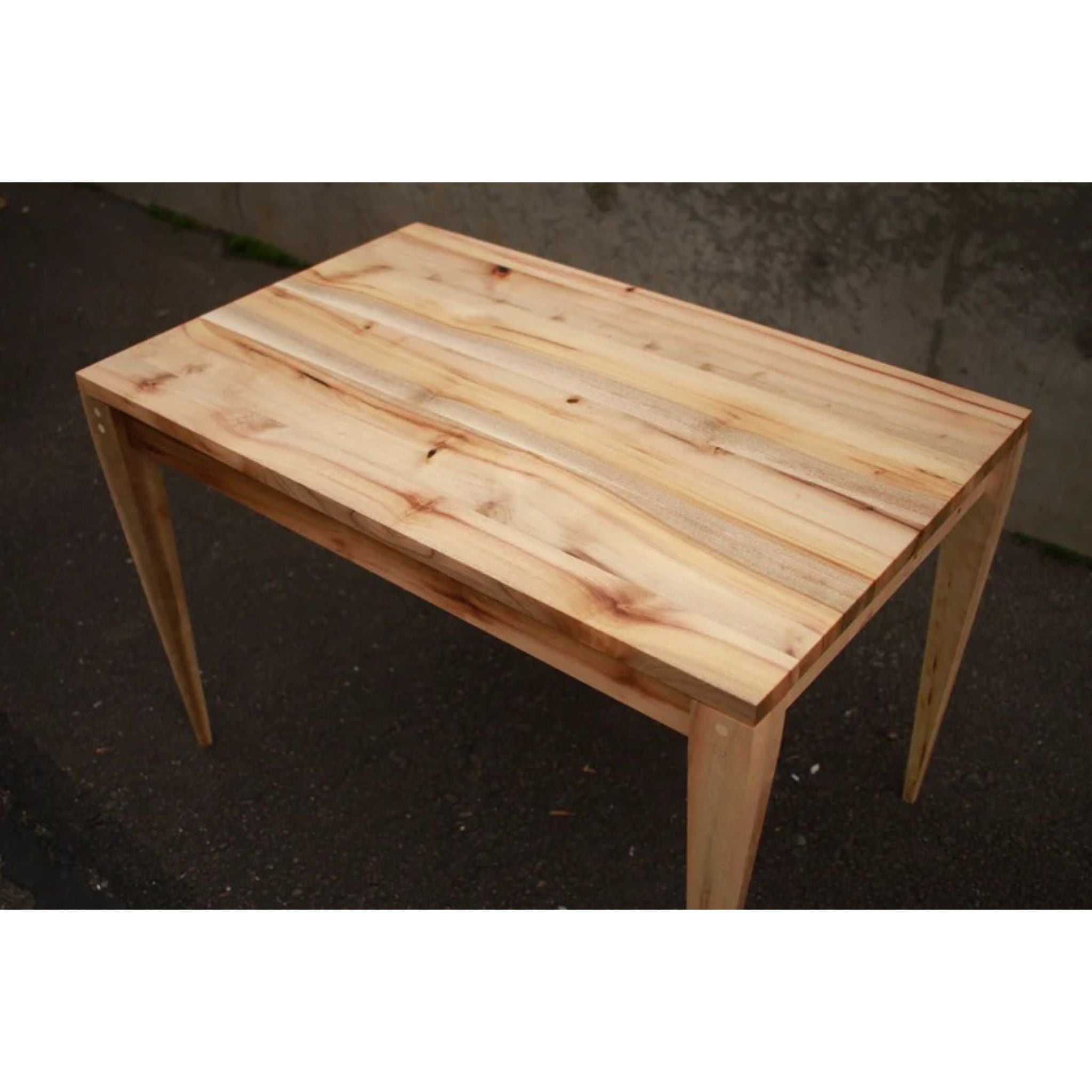 Lavios End Table ET05 Right Top Side View by Tomfoolery Wood Co