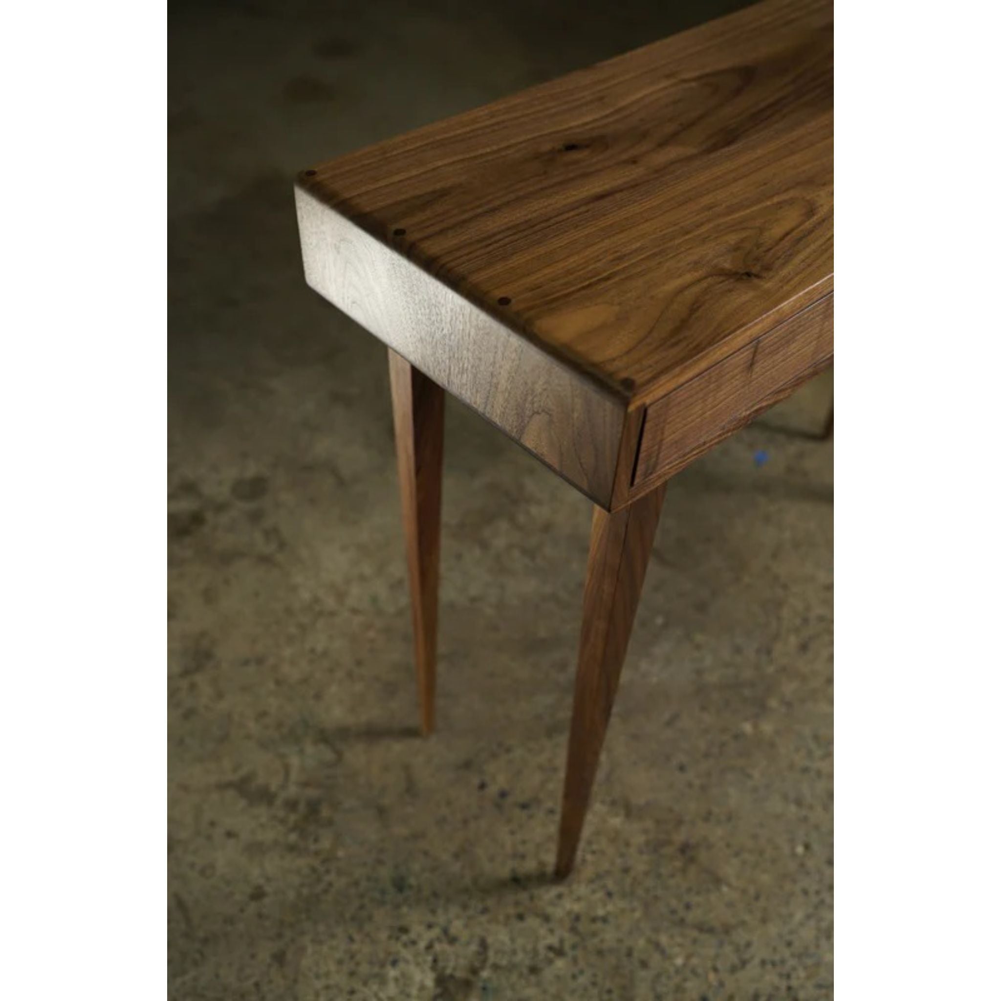 Legard Hallway Table TB15 Top Left Corner View by Tomfoolery Wood Co