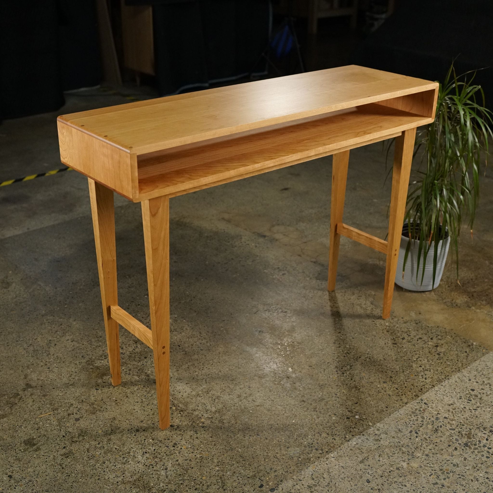 Legard Table No Drawers TB05 Front Full View by Tomfoolery Wood Co