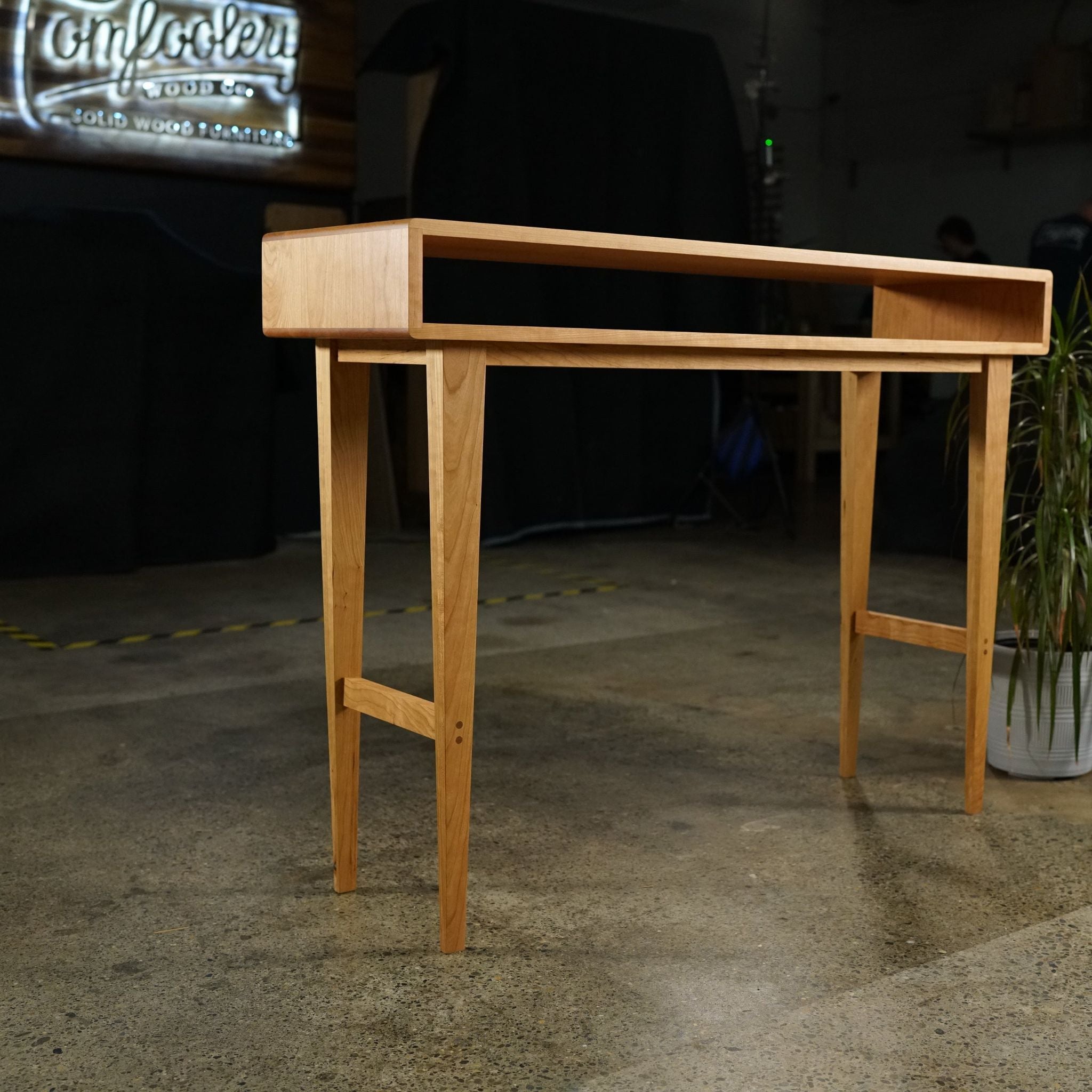 Legard Table No Drawers TB05 Front View by Tomfoolery Wood Co