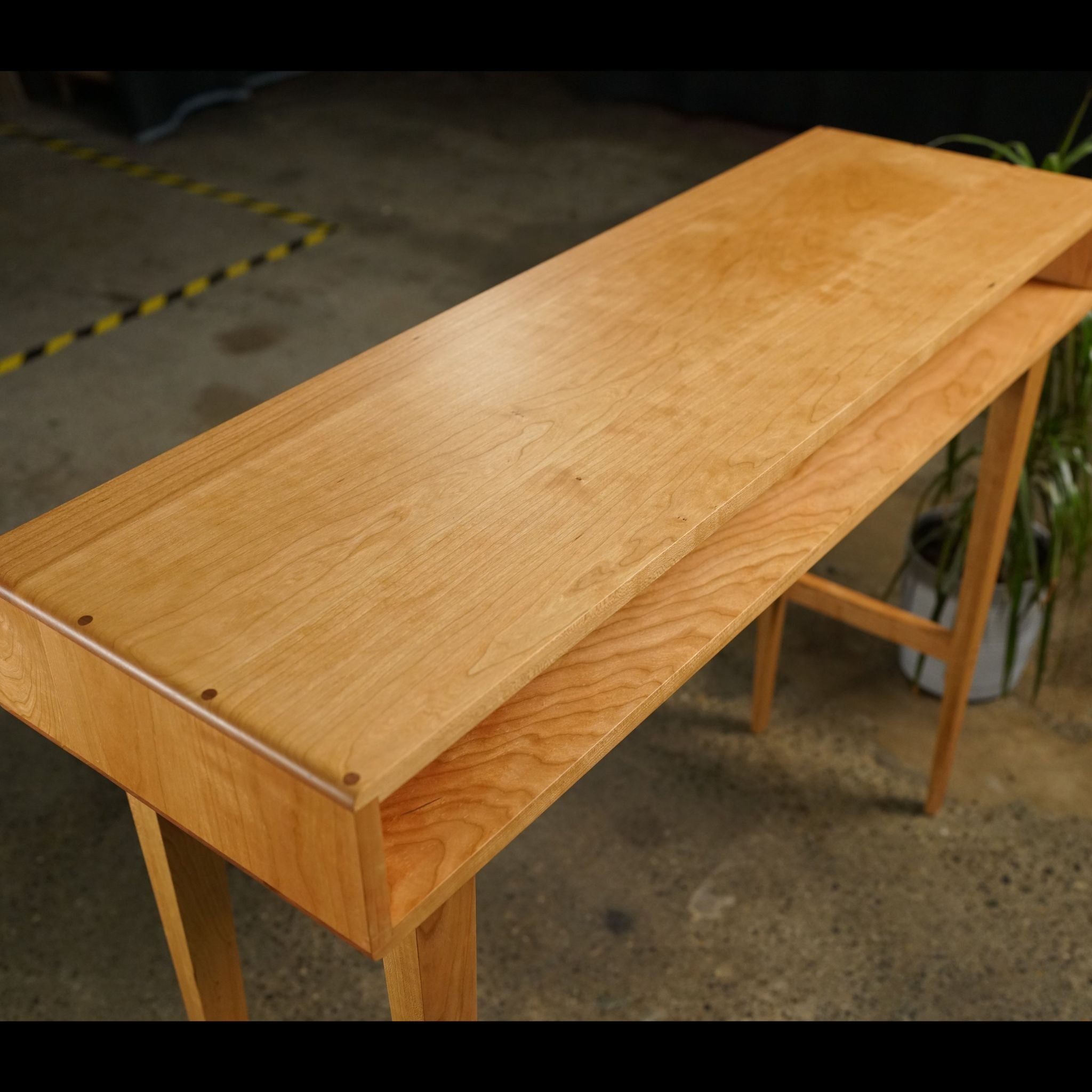Legard Table No Drawers TB05 Top View by Tomfoolery Wood Co