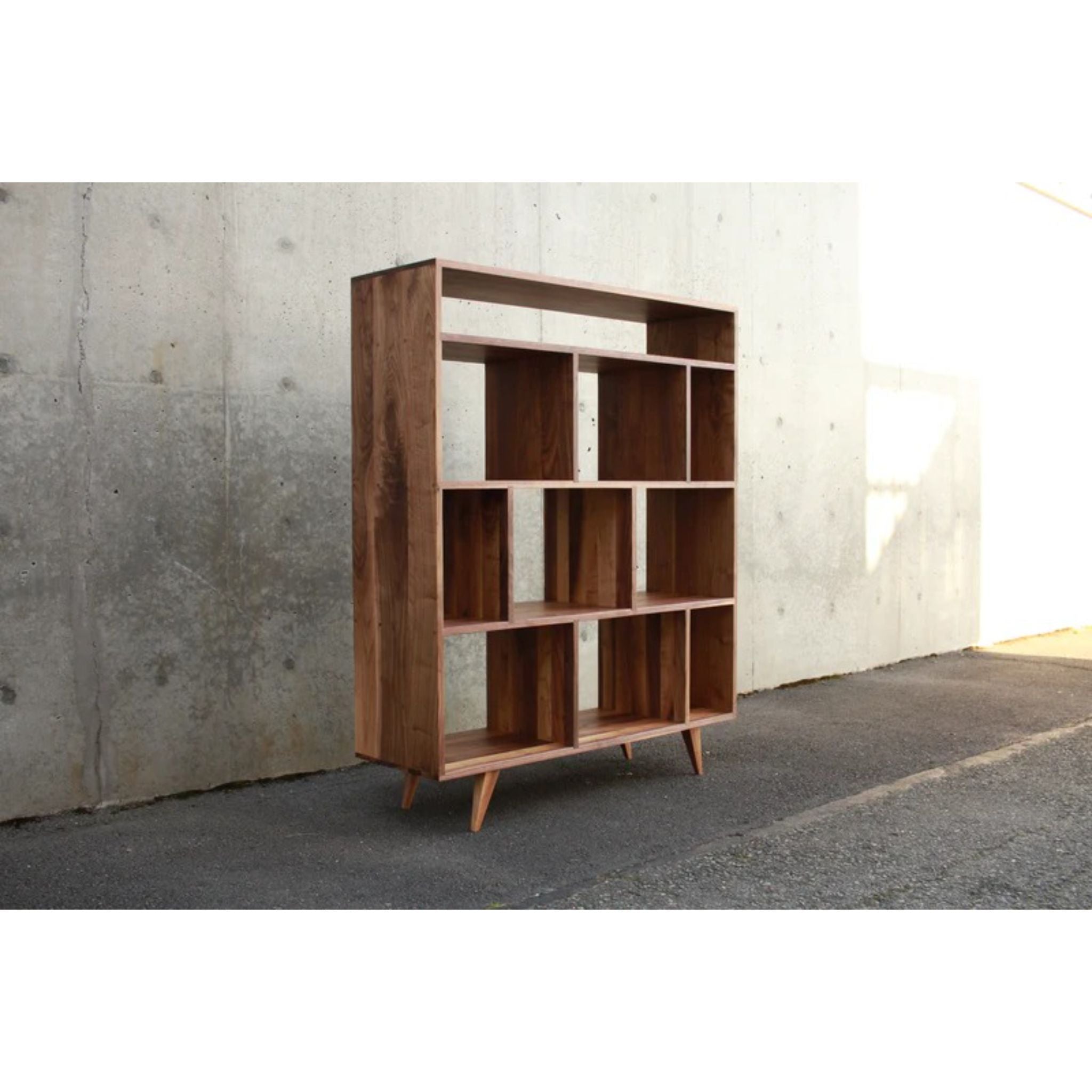 Lopez Vinyl Console CN94 Full Side View by Tomfoolery Wood Co