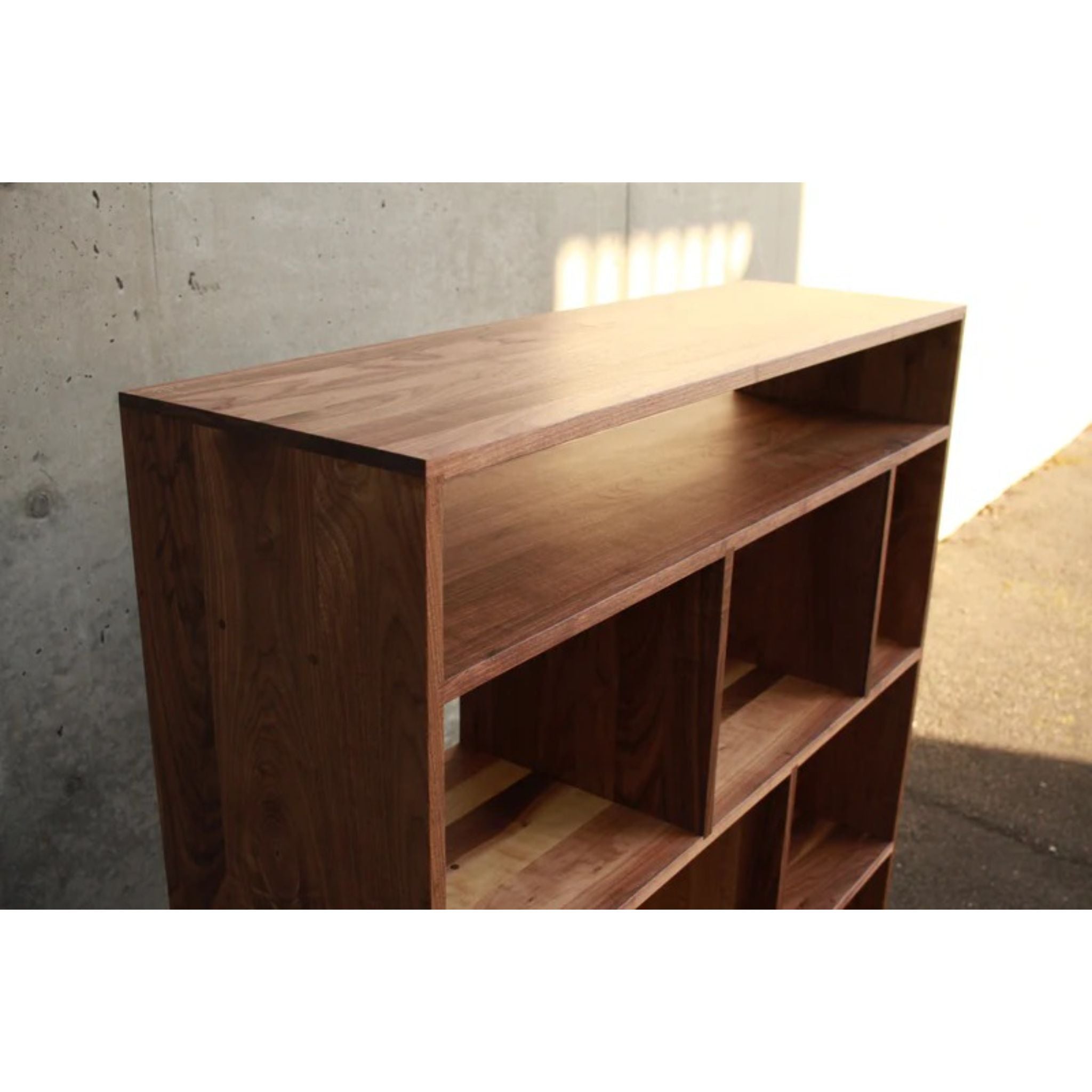 Lopez Vinyl Console CN94 Left Side View by Tomfoolery Wood Co