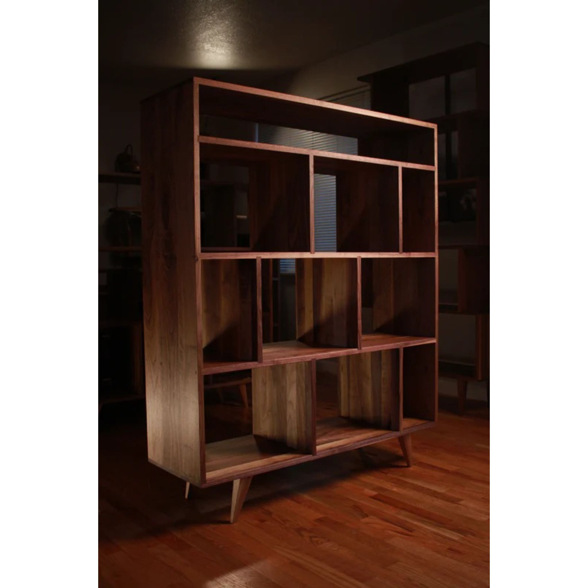 Lopez Vinyl Console CN94 Side Indoor View by Tomfoolery Wood Co