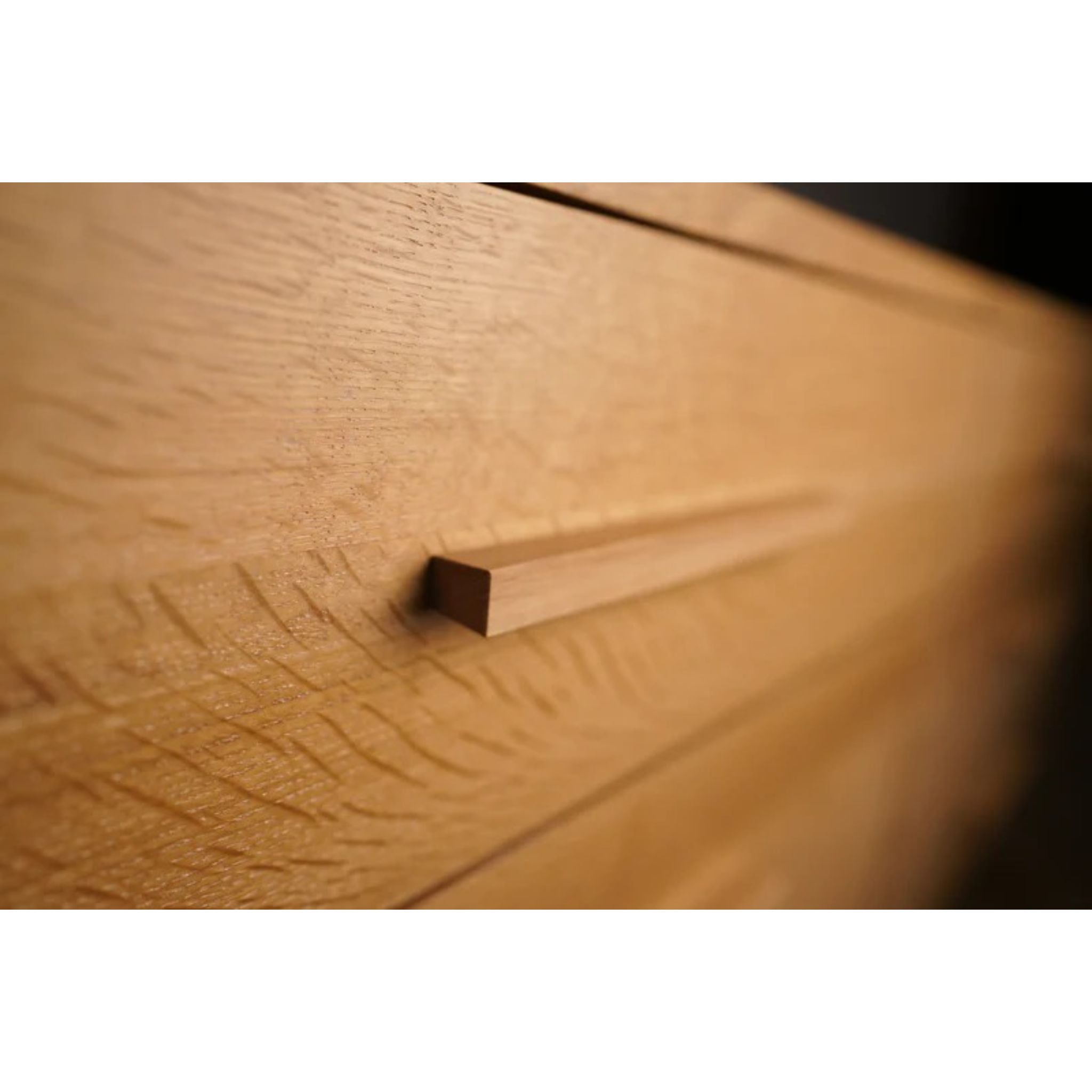 Lowboy Dresser 6 Drawer DR06 Handle Closeup View by Tomfoolery Wood Co