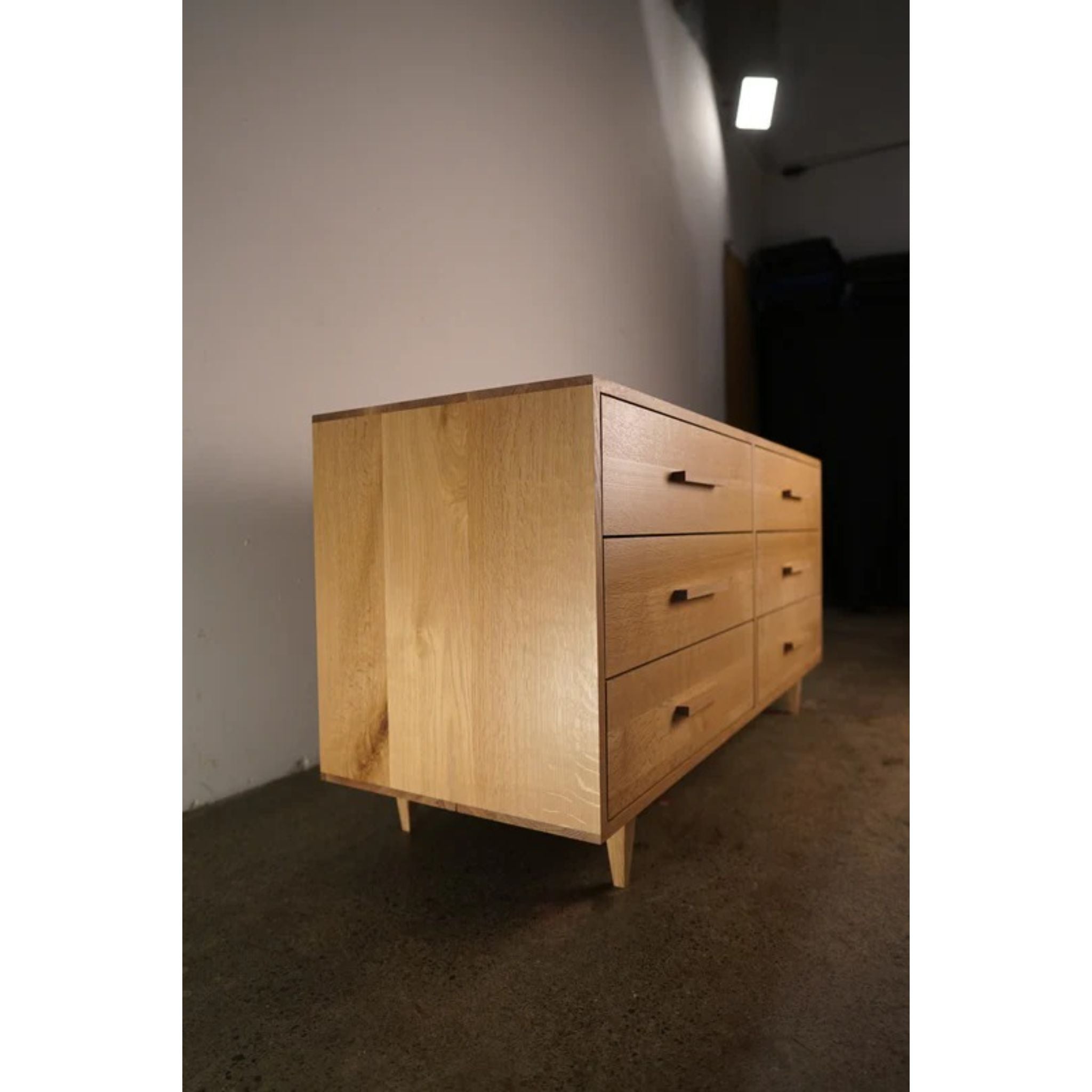 Lowboy Dresser 6 Drawer DR06 Left Side View 1 by Tomfoolery Wood Co