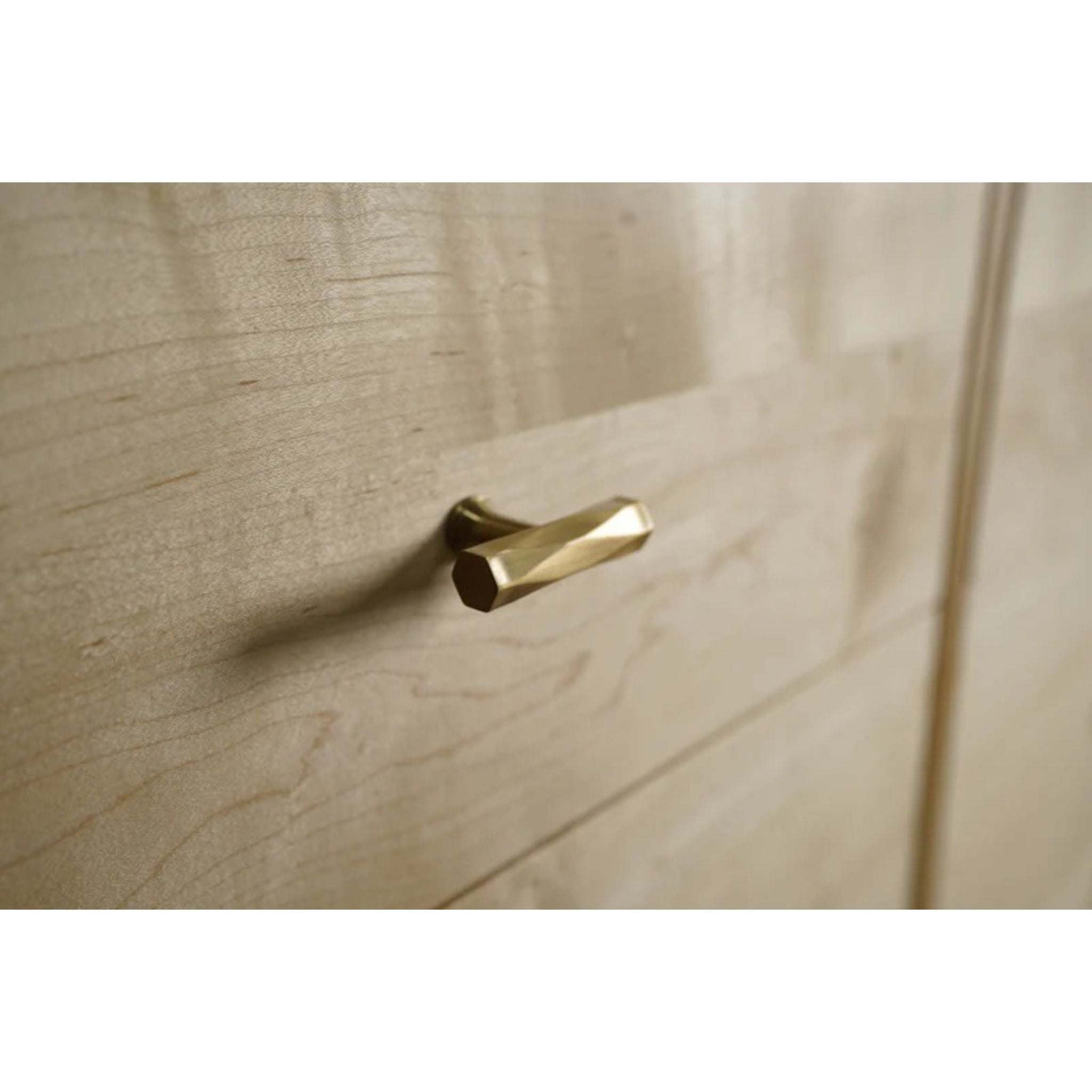 Master Lowboy Dresser 8 Drawer DR03 Upper Drawer Handle Closeup View by Tomfoolery Wood Co