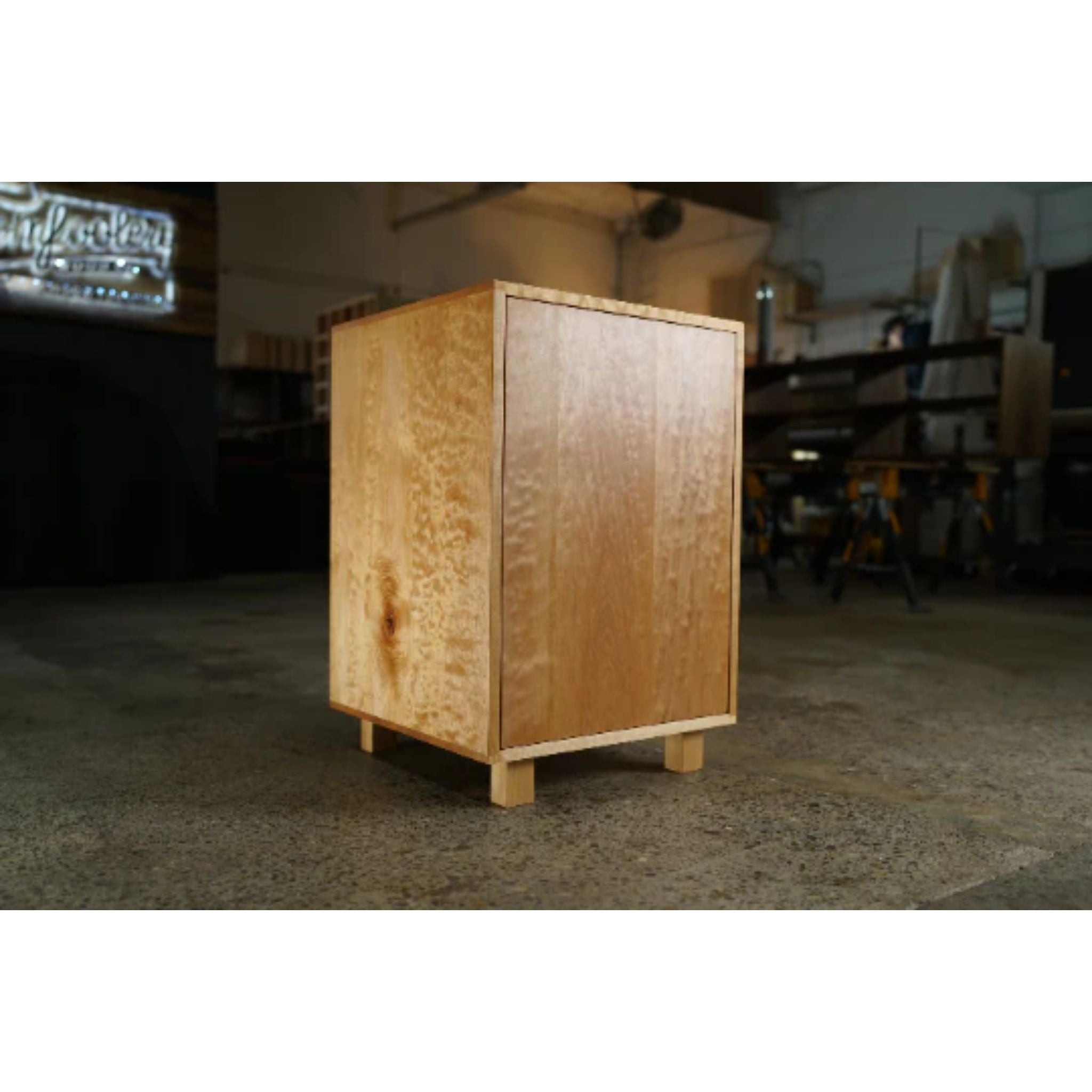 Modern Printer Cabinet CB14 Full View by Tomfoolery Wood Co