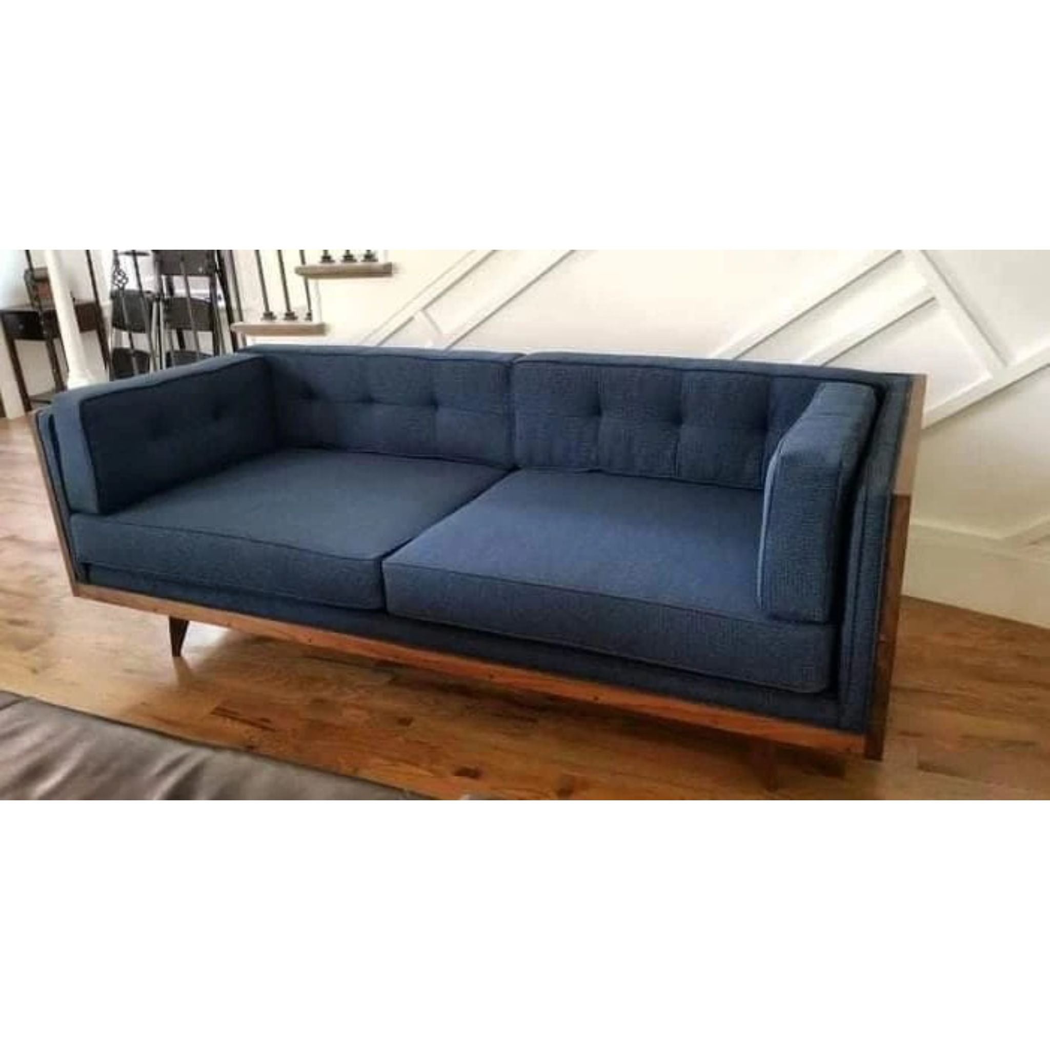 Modern Sofa Frame Front View by Tomfoolery Wood Co