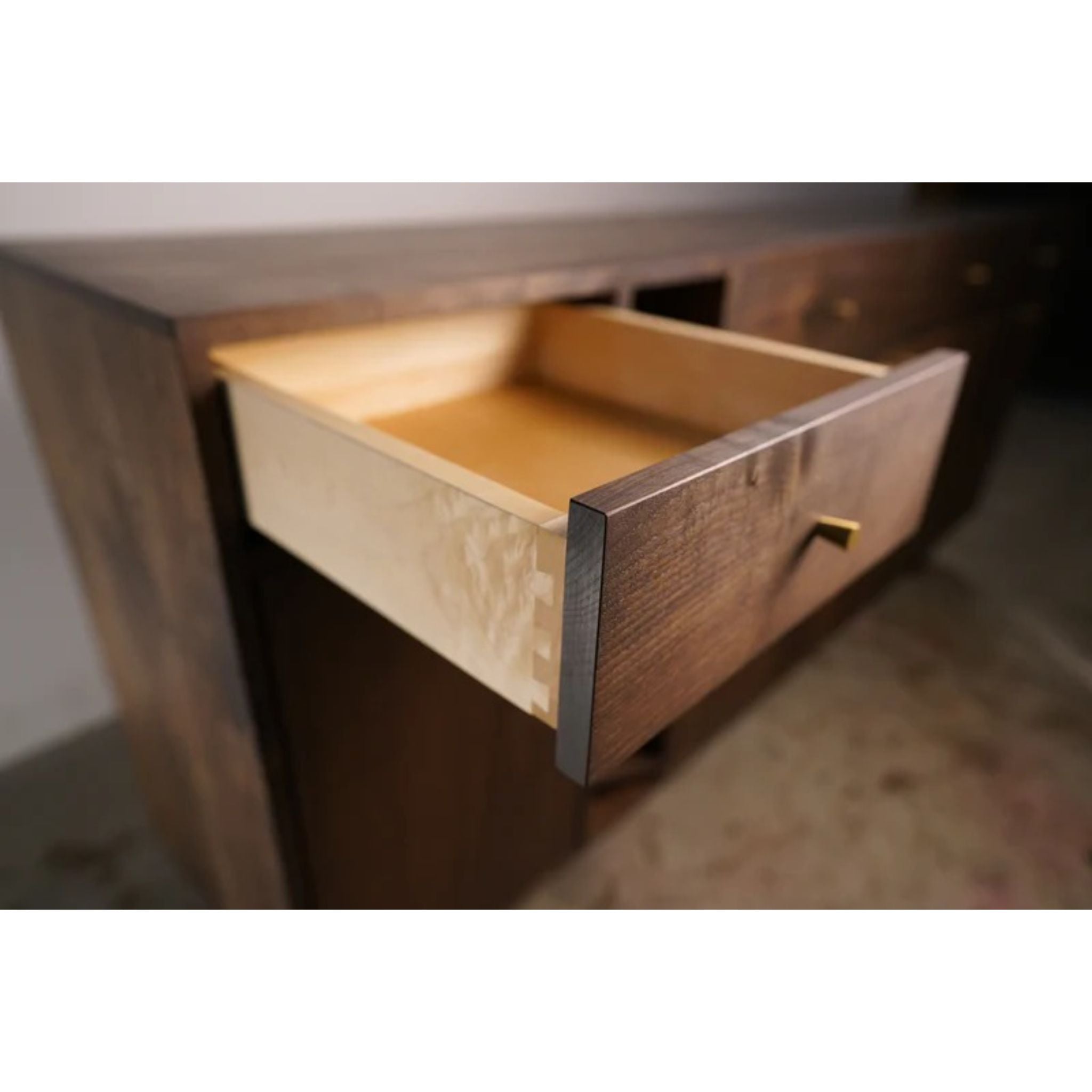 Moe Wine Bar BR13 Opened Drawer View by Tomfoolery Wood Co
