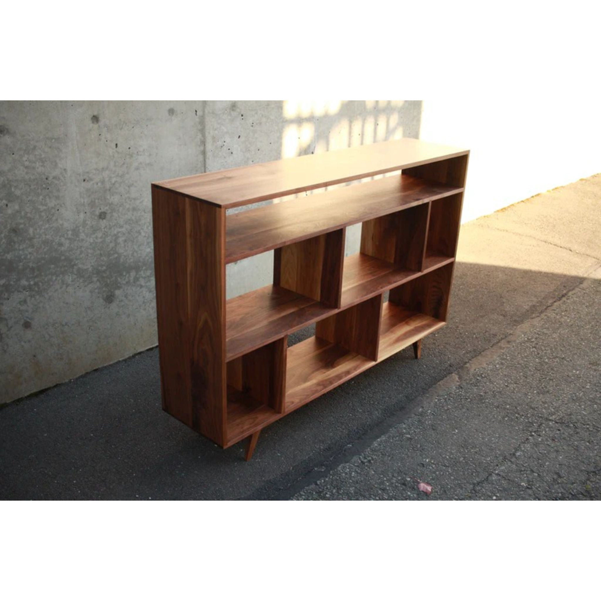 Moline Vinyl Console CN88 Full Side View by Tomfoolery Wood Co