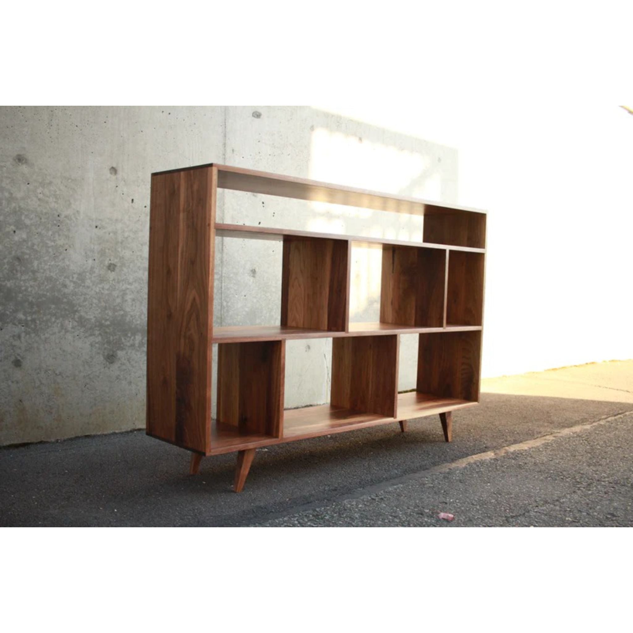 Moline Vinyl Console CN88 Side View by Tomfoolery Wood Co