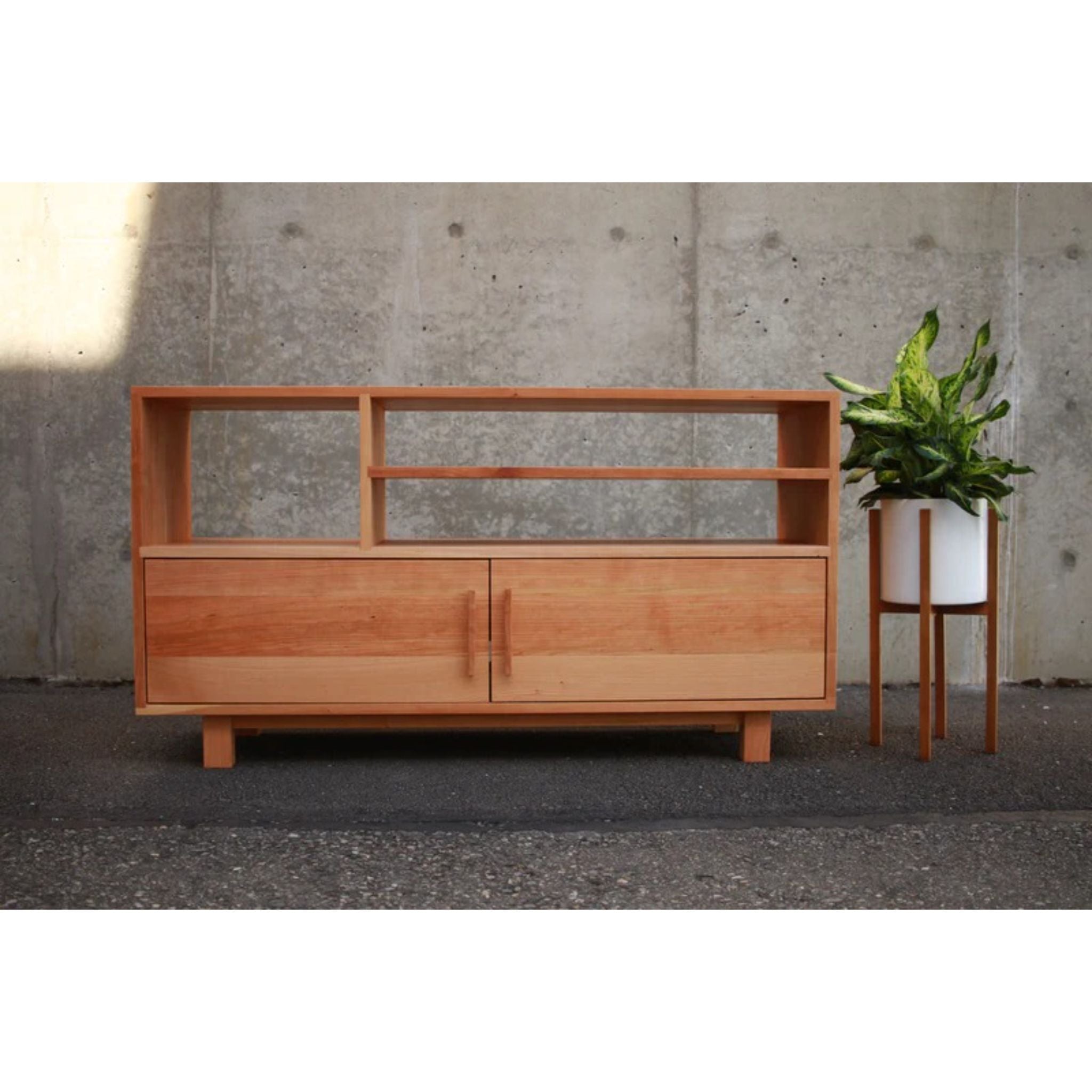 Morassi Media Console CN44 Front View by Tomfoolery Wood Co
