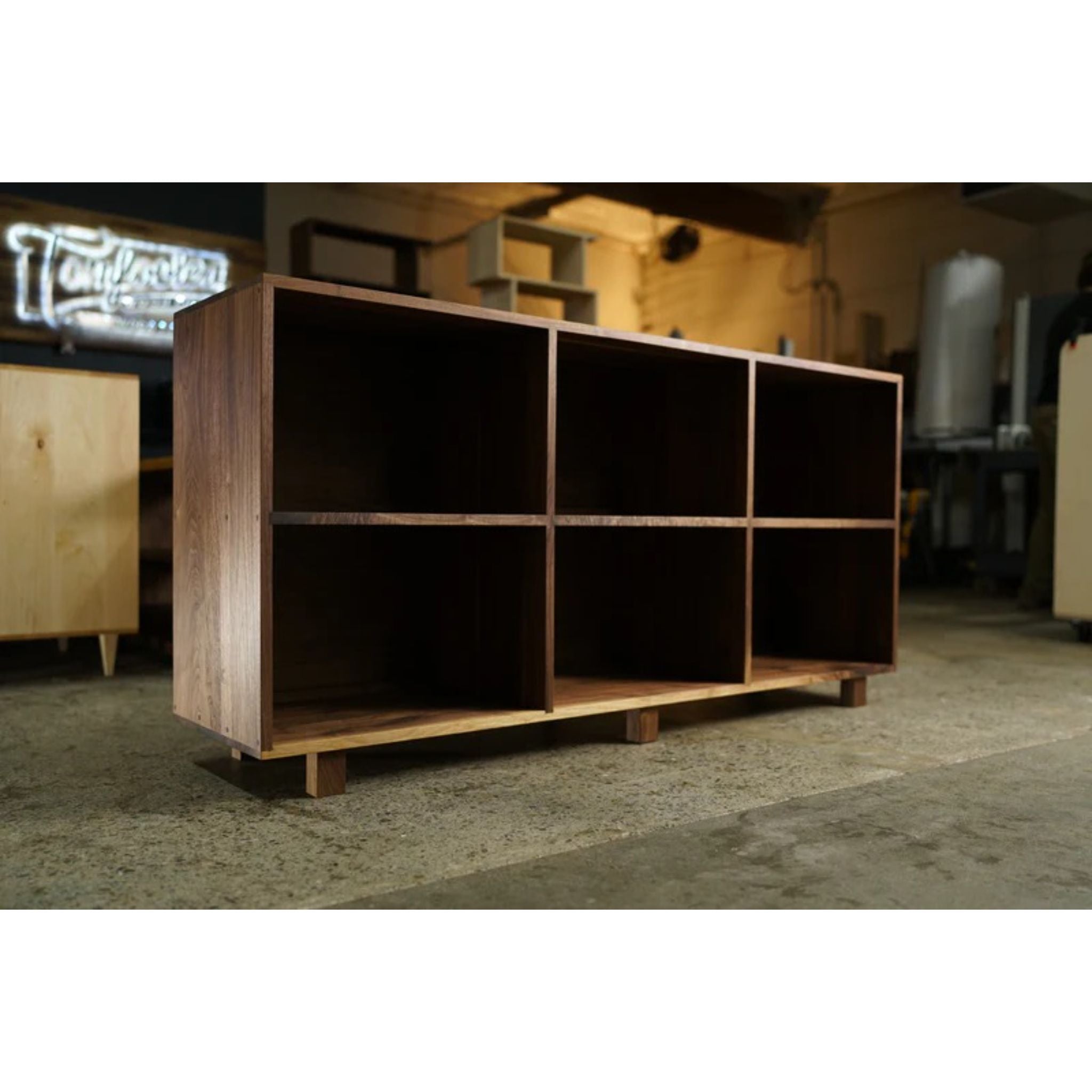 Mullins Vinyl Console CN83 Full View by Tomfoolery Wood Co