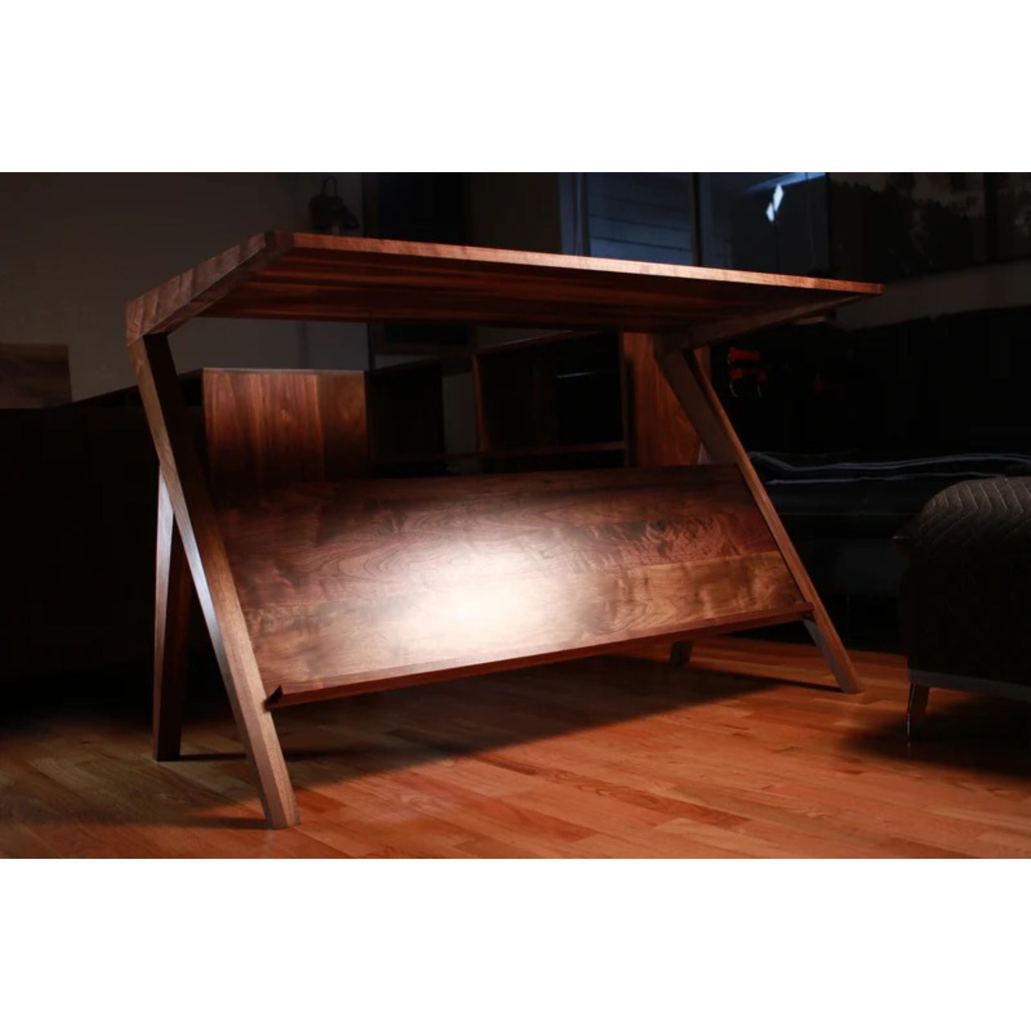 Navarro Sofa Table TB21 Full View by Tomfoolery Wood Co