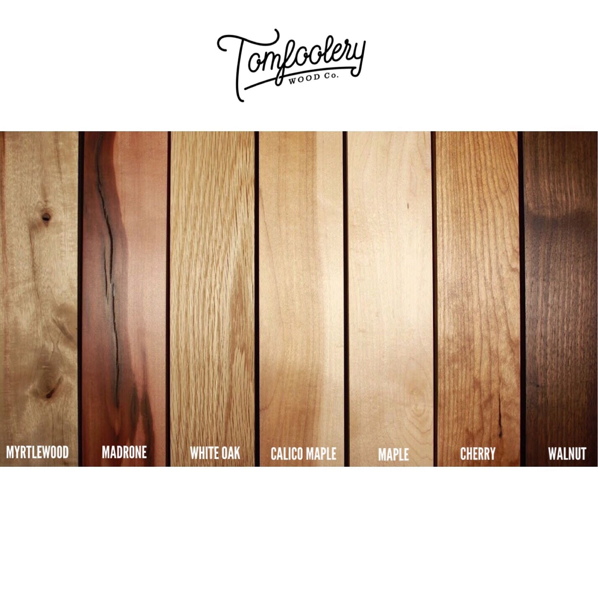 Nisqually Coffee Table 60 TB27 Solid Wood Species View by Tomfoolery Wood Co