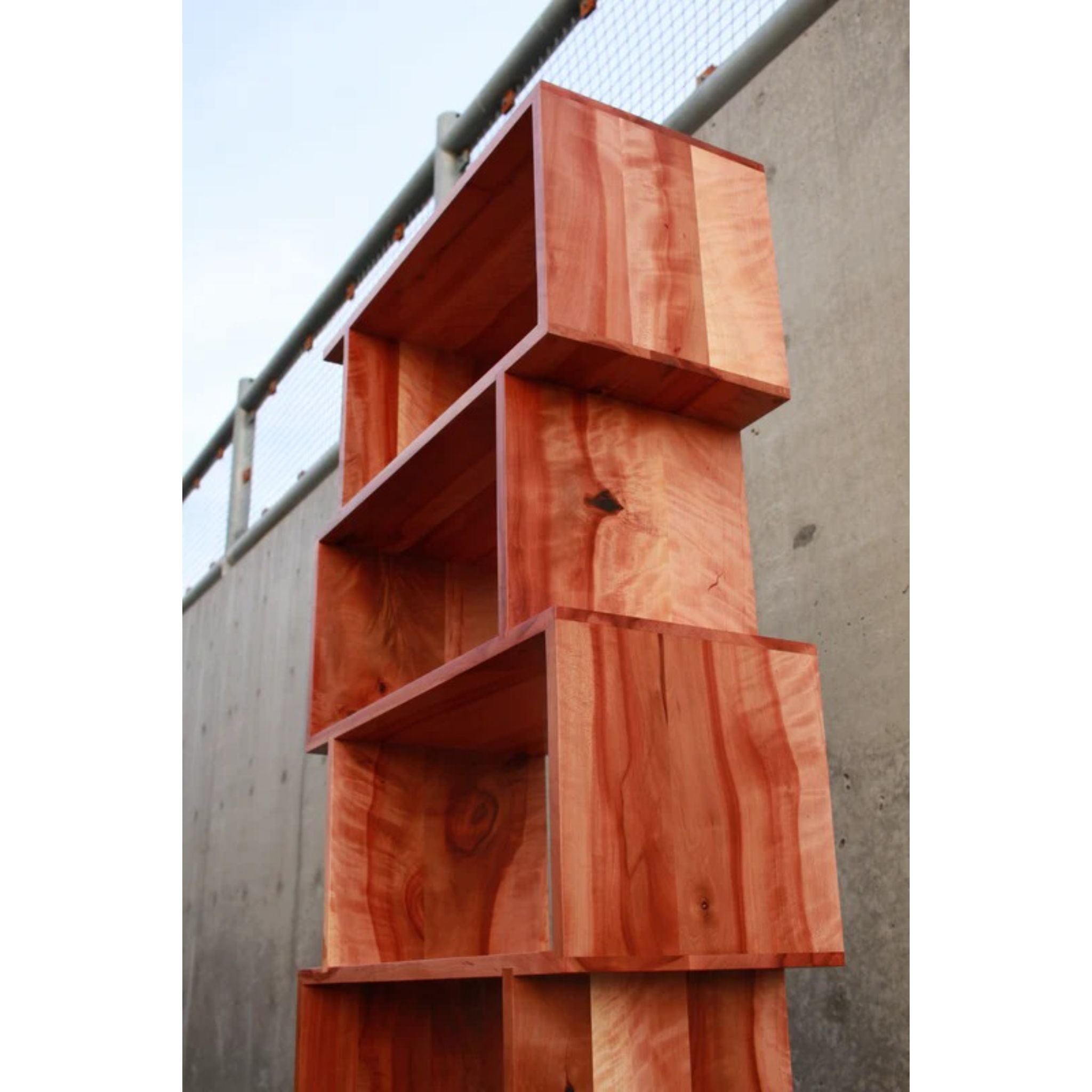 Offstack Bookcase BC25 Right Side View by Tomfoolery Wood Co