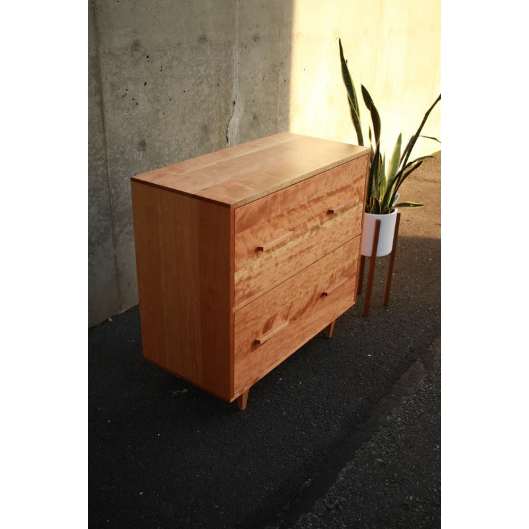 Parker Filing Cabinet CB12 Top Side View by Tomfoolery Wood Co