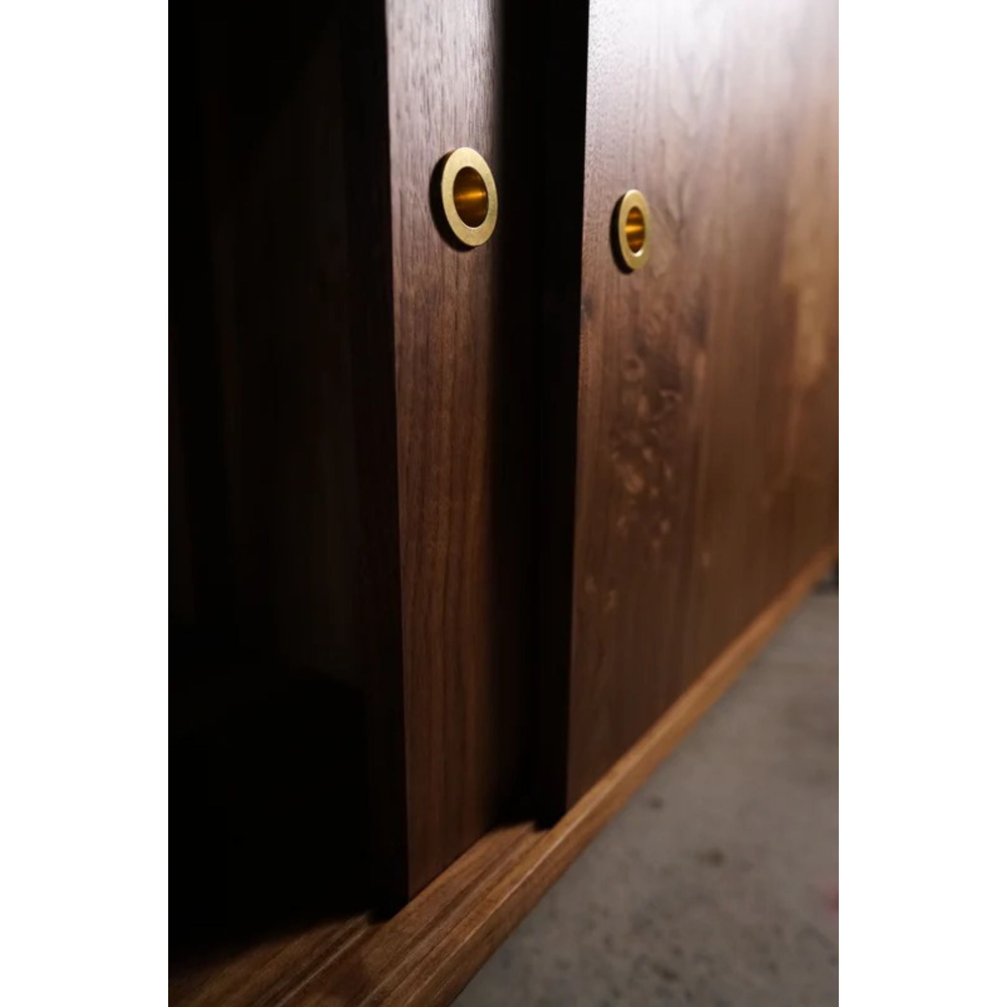 Peckham Console 2.0 CN69 Doors Closeup View by Tomfoolery Wood Co