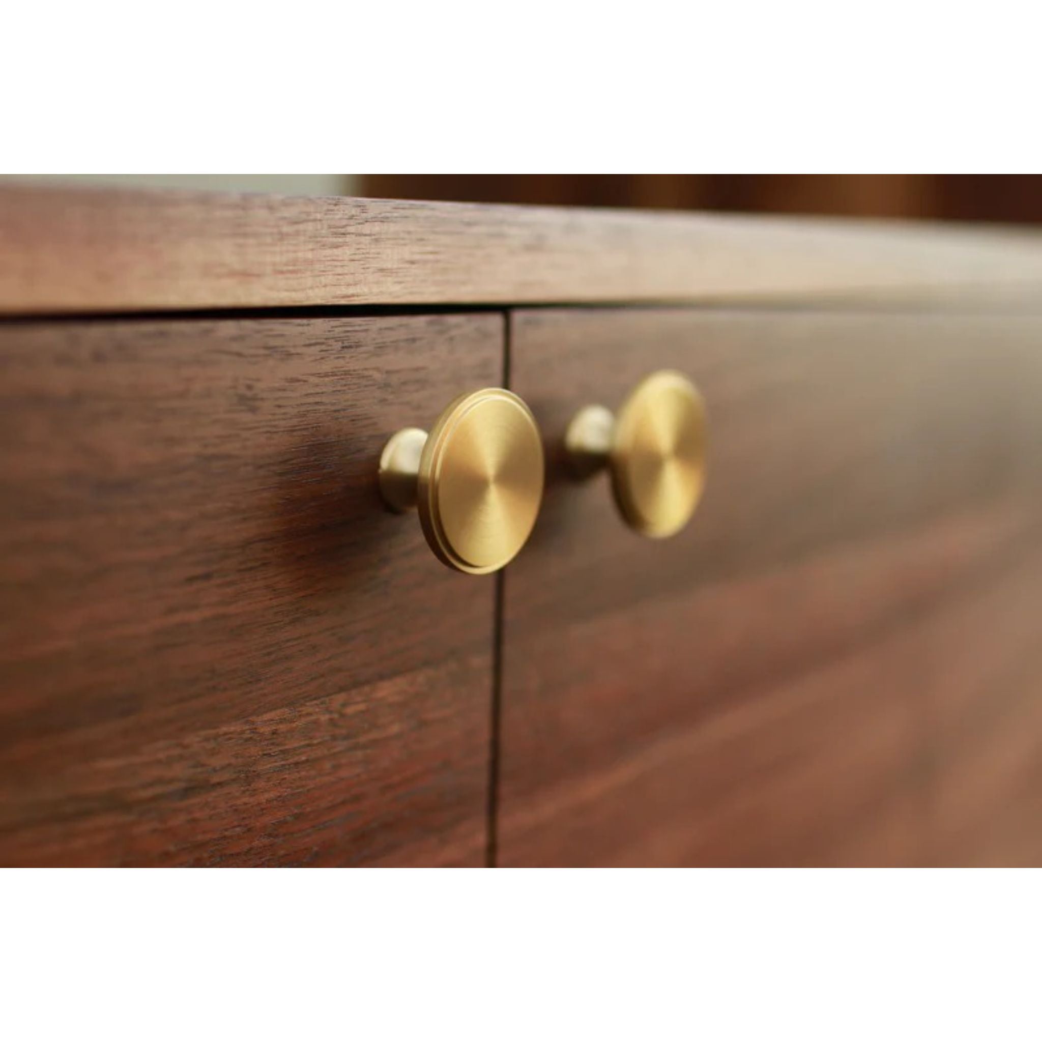 Pike Place Console CN38 Handle Closeup View by Tomfoolery Wood Co