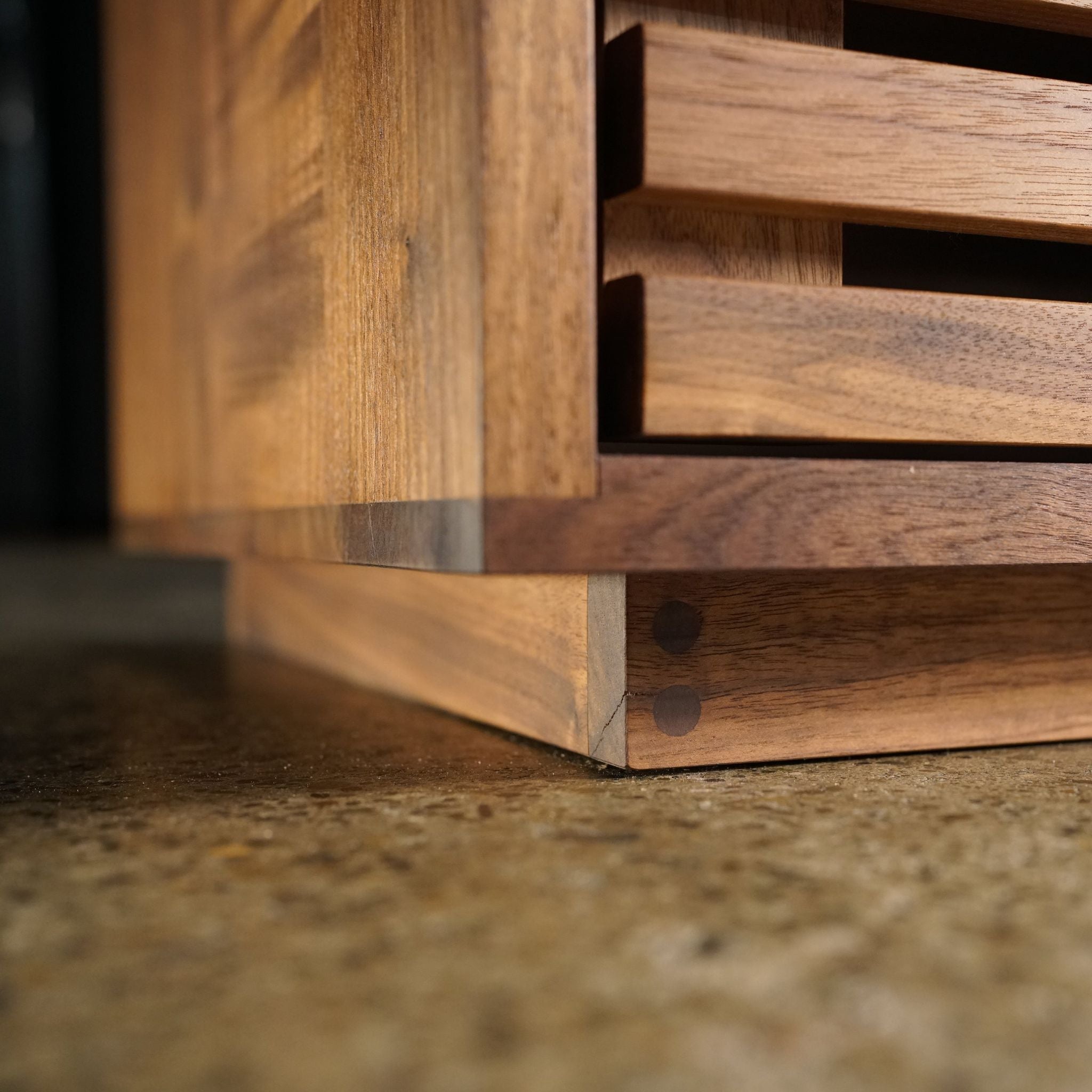 Preciado Console CN04 Bottom View by Tomfoolery Wood Co.