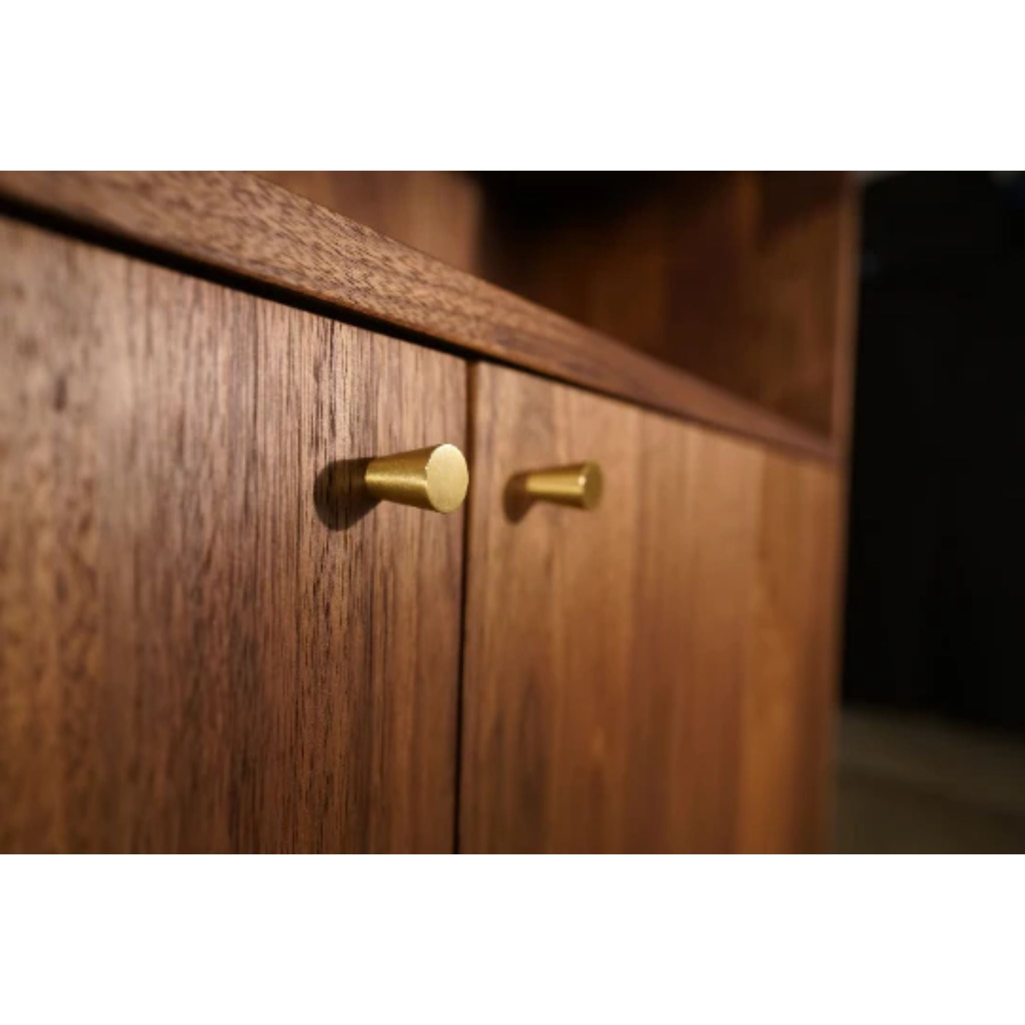 Robinson Cabinet Bookcase BC11 Doors Handle Closeup View by Tomfoolery Wood Co