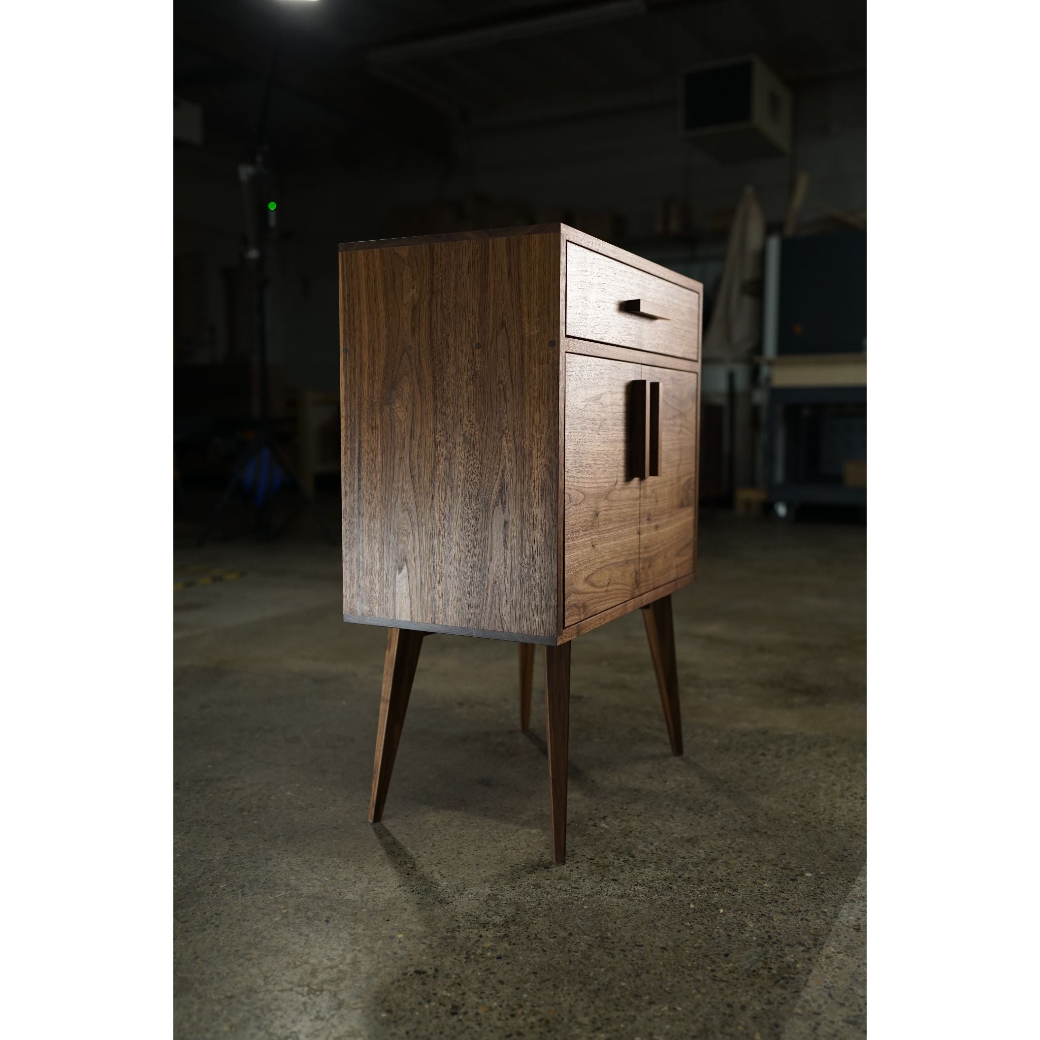 Rosenberg Foyer Table (Alt) TB04 Left Side View by Tomfoolery Wood Co