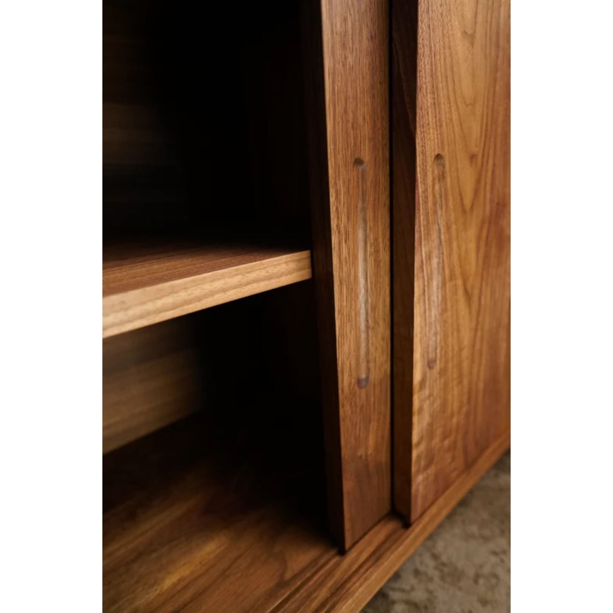 Rosenberg Storage Bench BN08 Closeup View by Tomfoolery Wood Co