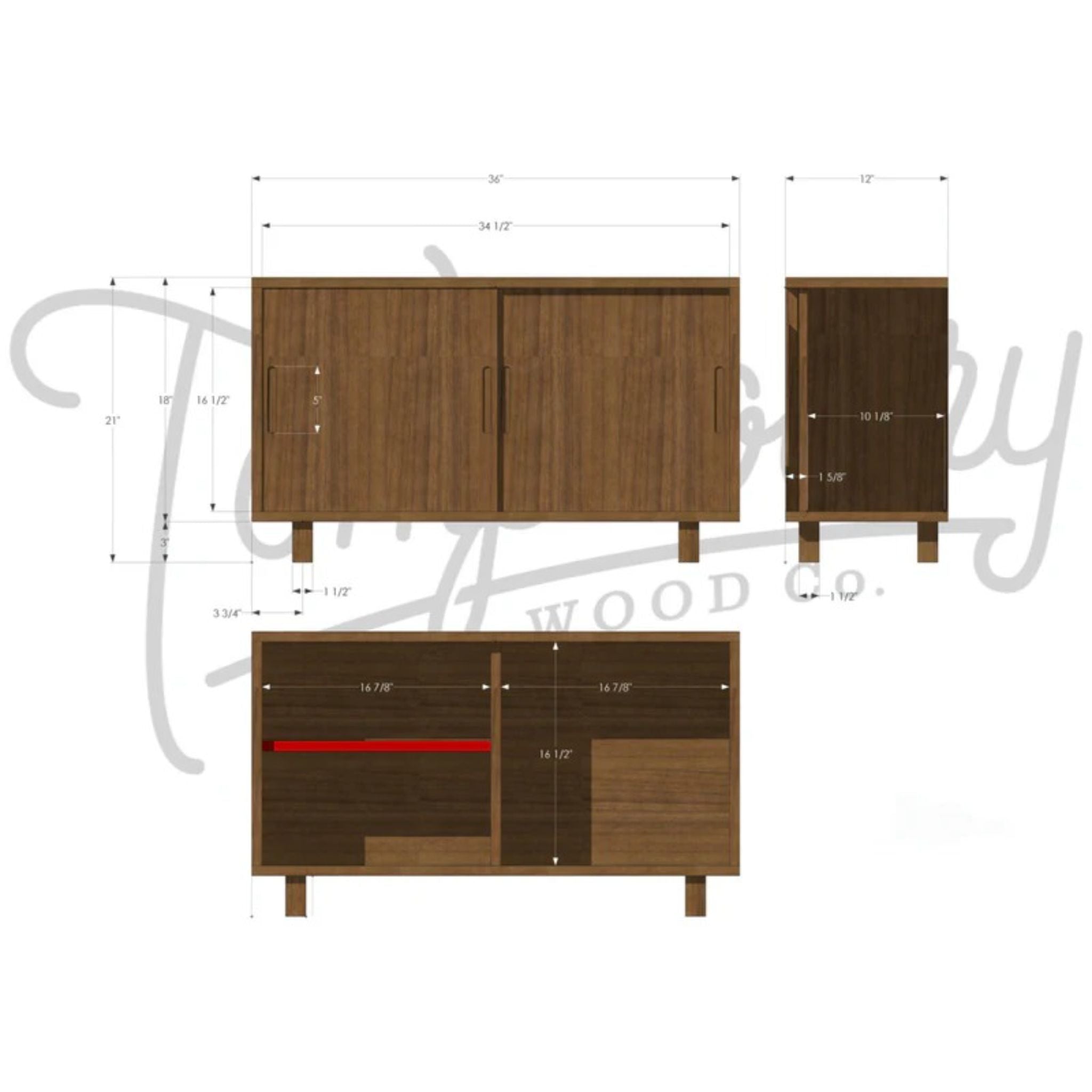 Rosenberg Storage Bench BN08 Dimensions by Tomfoolery Wood Co