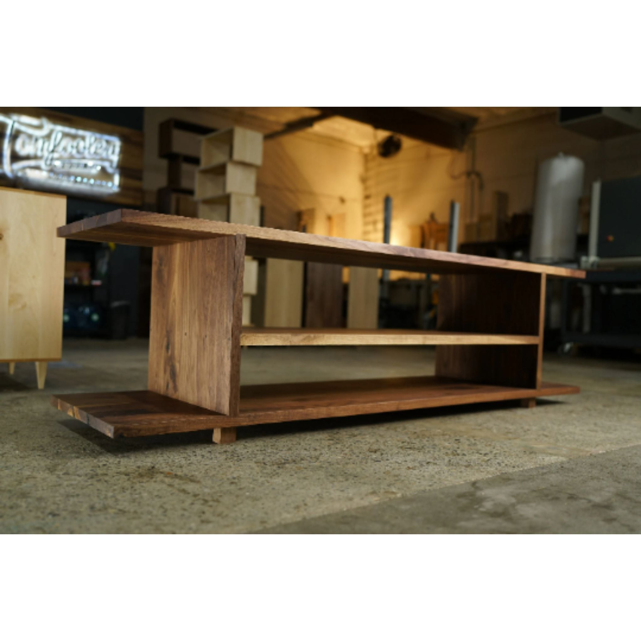 Saki Console Table CN57 Full View by Tomfoolery Wood Co