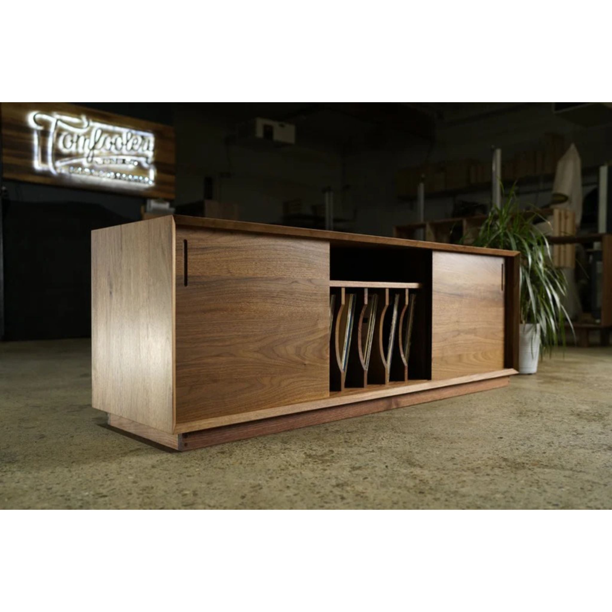 Saylor Console CN26 Full View by Tomfoolery Wood Co