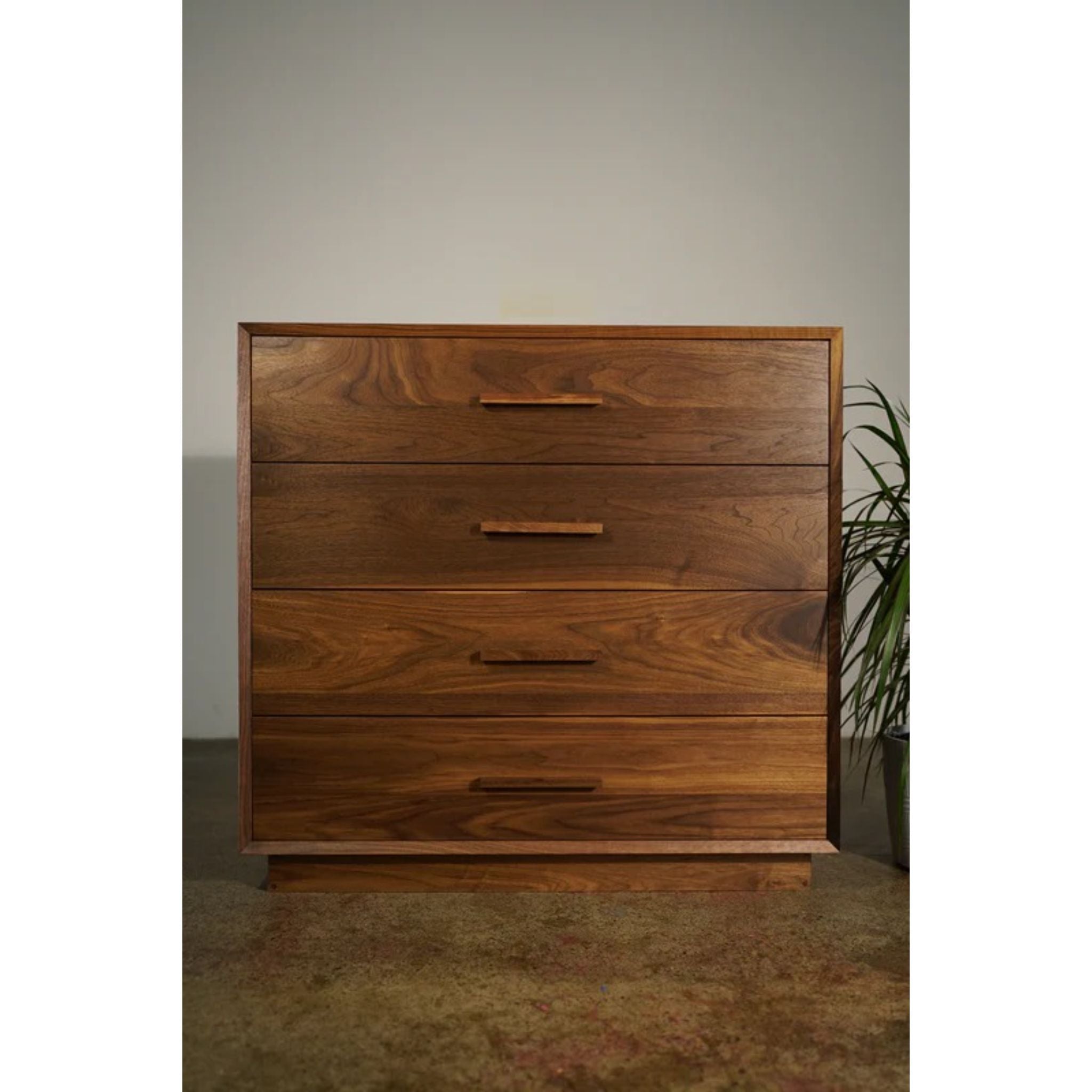 Schultz Dresser 4 Drawers DR04 Front View by Tomfoolery Wood Co