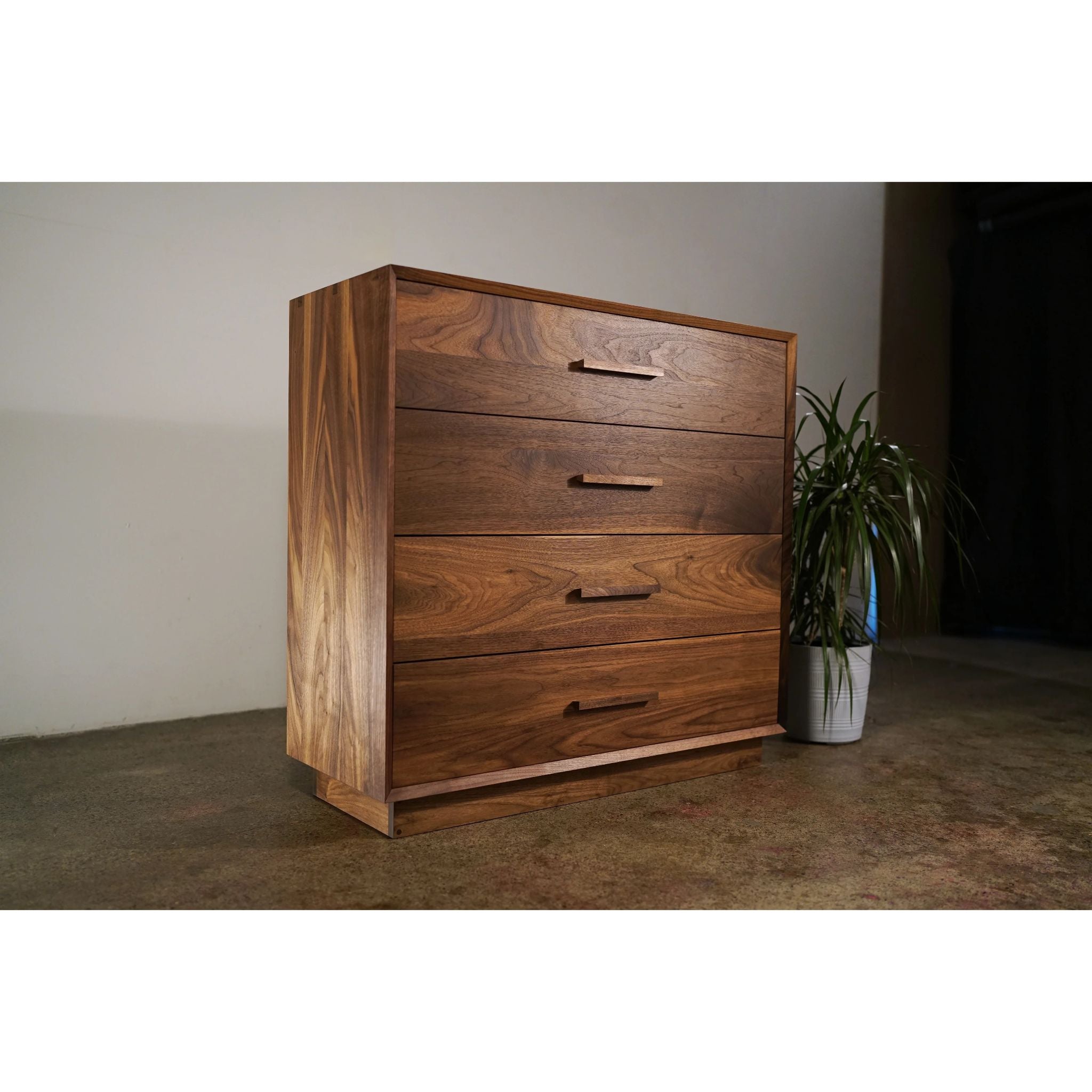 Schultz Dresser 4 Drawers DR04 Full View by Tomfoolery Wood Co