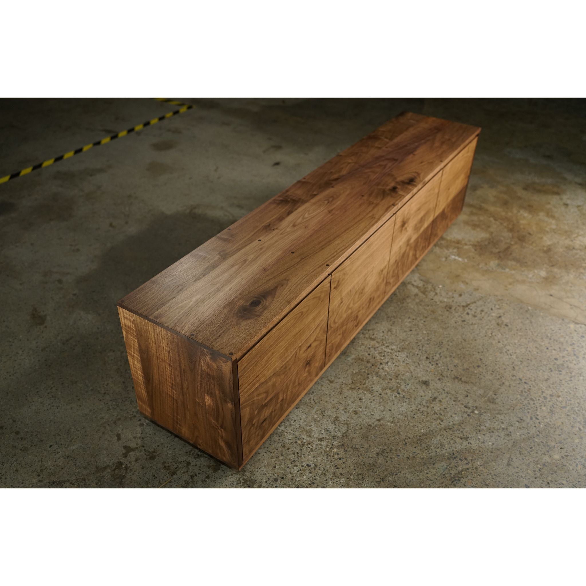 Sylvia Bench 72 W BN05 Top Left Side View by Tomfoolery Wood Co