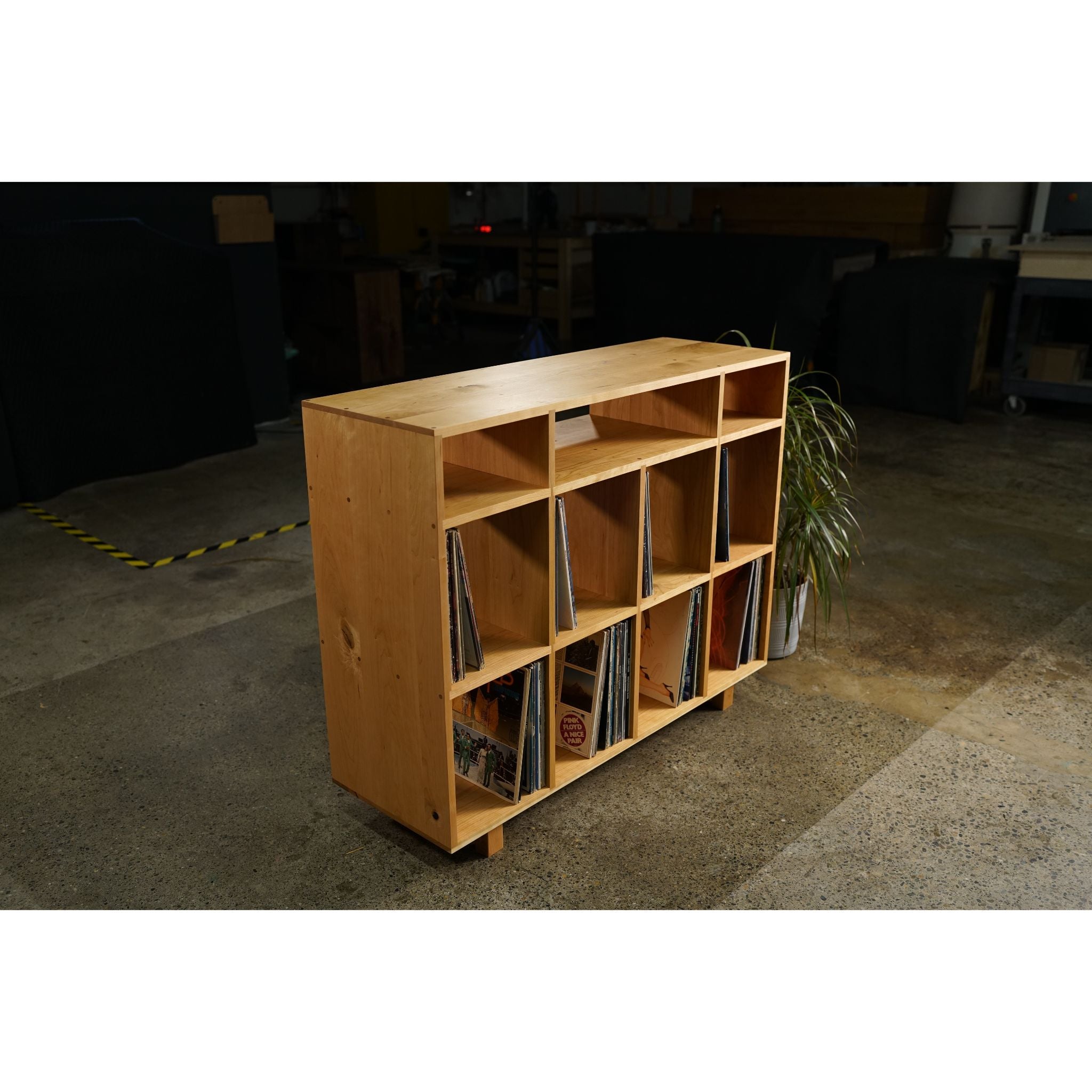 Wilkinson Vinyl Console CN03 Full Side View by Tomfoolery Wood Co