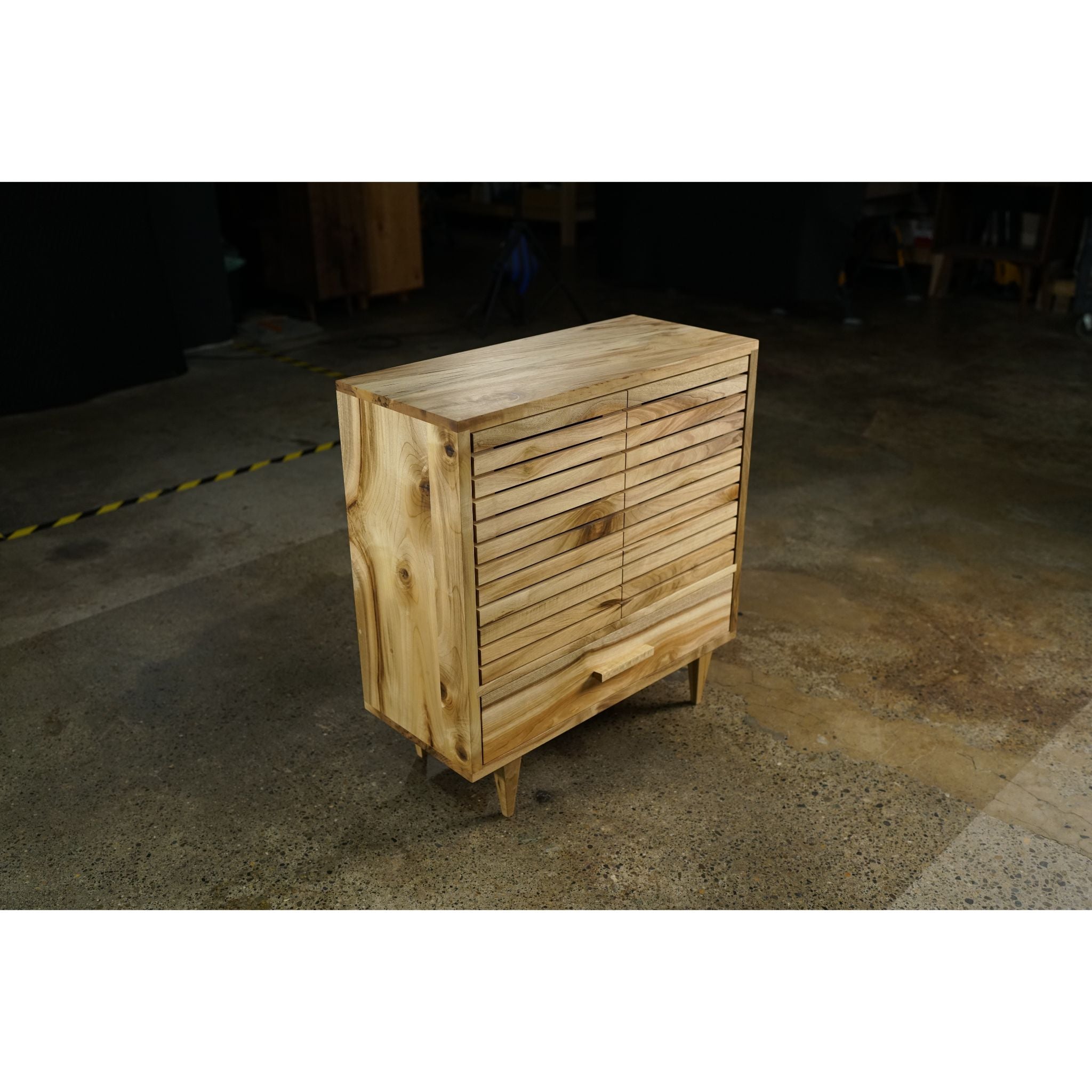 Willis Cabinet CB01 Left Side View by Tomfoolery Wood Co