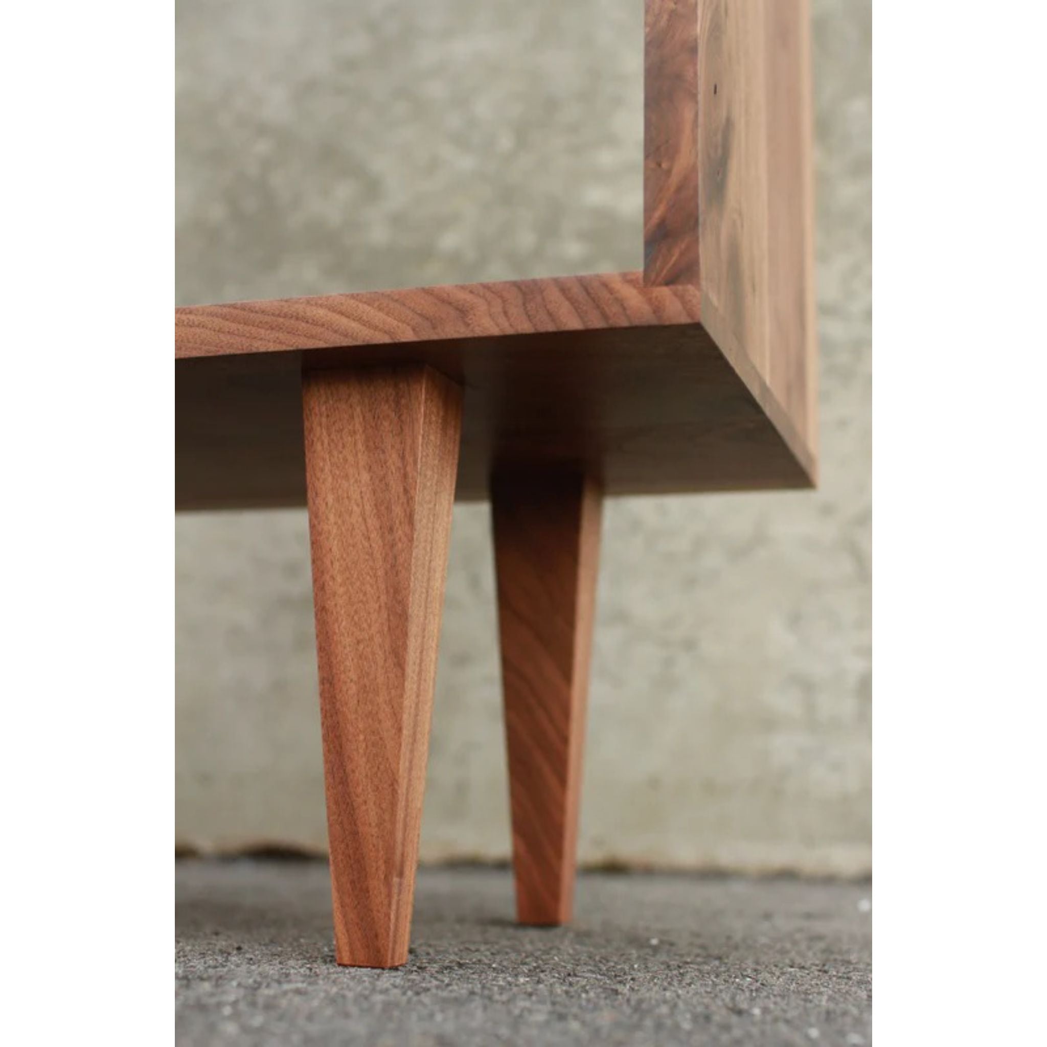 4-Tier Offstack Bookcase - Handcrafted Mid-Century Shelving