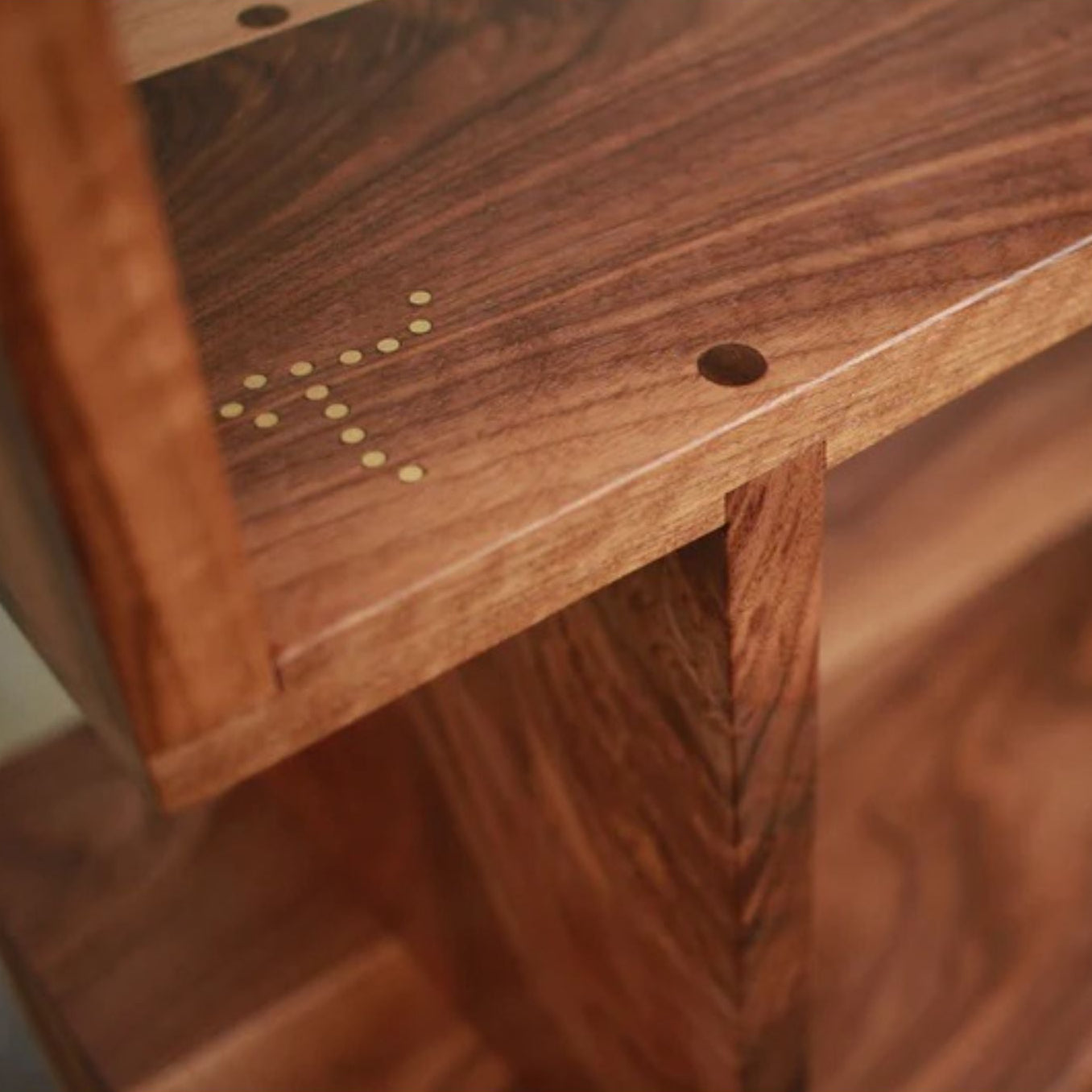 5 Tier Offstack Bookcase BC28 Closeup View by Tomfoolery Wood Co