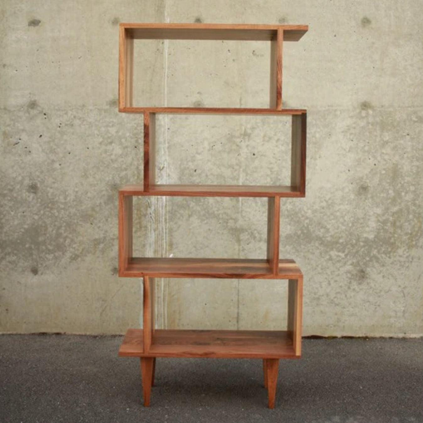5 Tier Offstack Bookcase BC28 Front View by Tomfoolery Wood Co