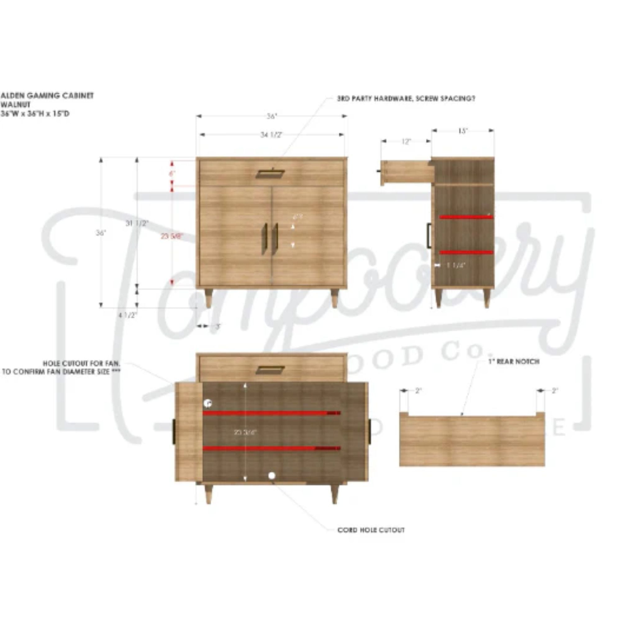 Alden Cabinet Alt1 CB06 Dimensions by Tomfoolery Wood Co