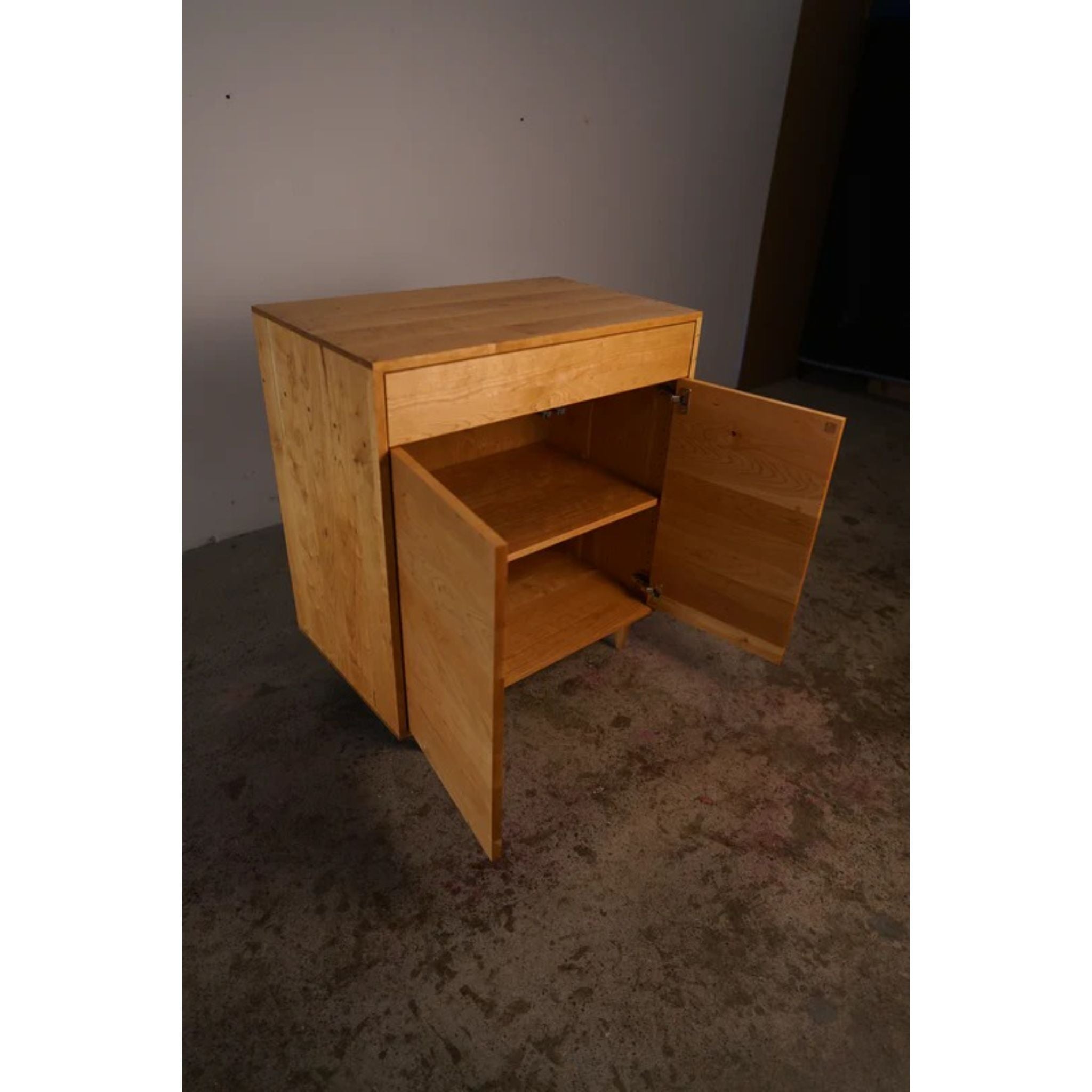 Alden Cabinet CB07 Opened Doors View by Tomfoolery Wood Co
