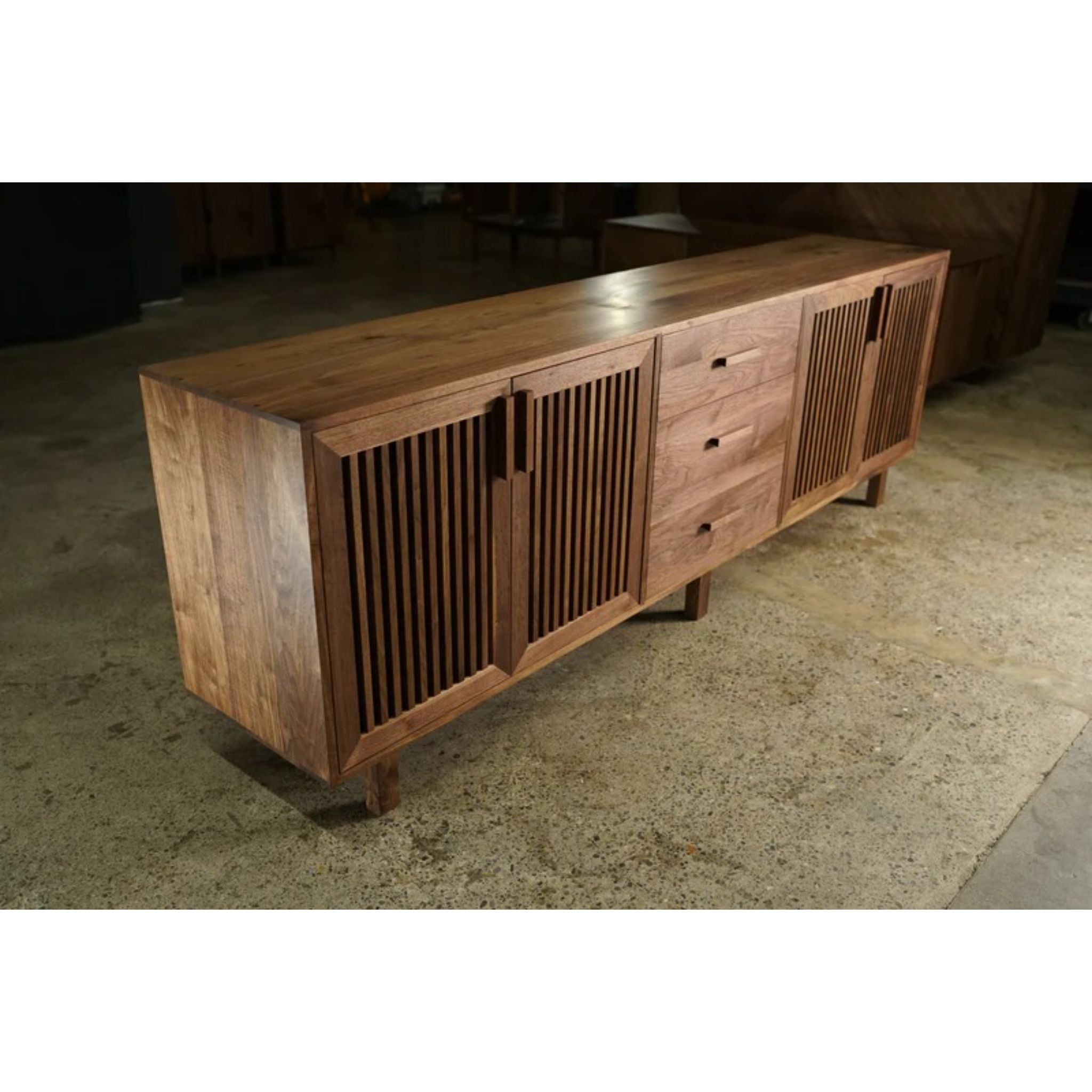 Armocido Buffet 3 Drawers CN24 Top Side View by Tomfoolery Wood Co